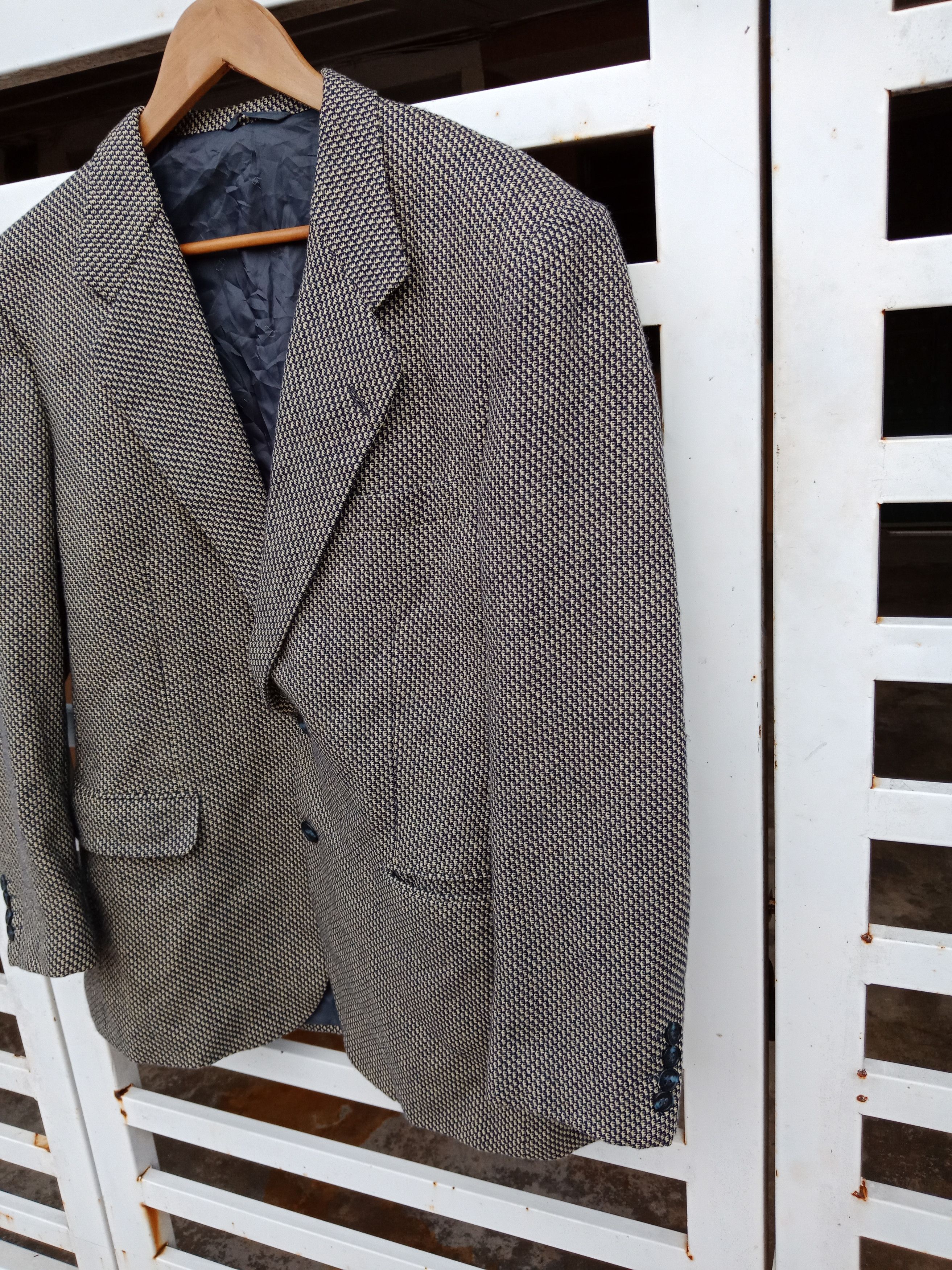 Christian Dior Monsieur Luxury Christian Dior Monsieur Yellow Blue Plaid Coat Blazer Size US M / EU 48-50 / 2 - 5 Thumbnail