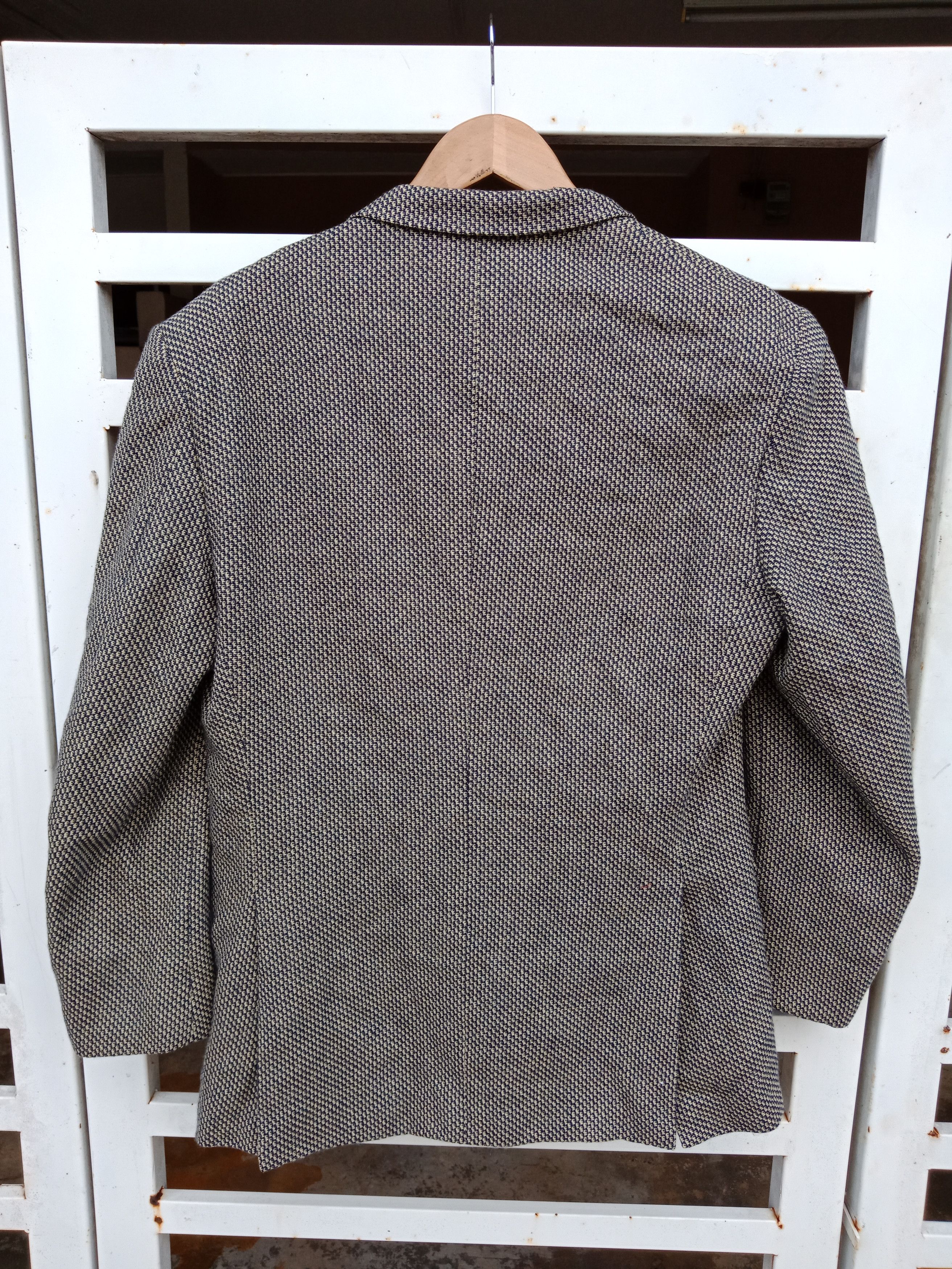Christian Dior Monsieur Luxury Christian Dior Monsieur Yellow Blue Plaid Coat Blazer Size US M / EU 48-50 / 2 - 2 Thumbnail