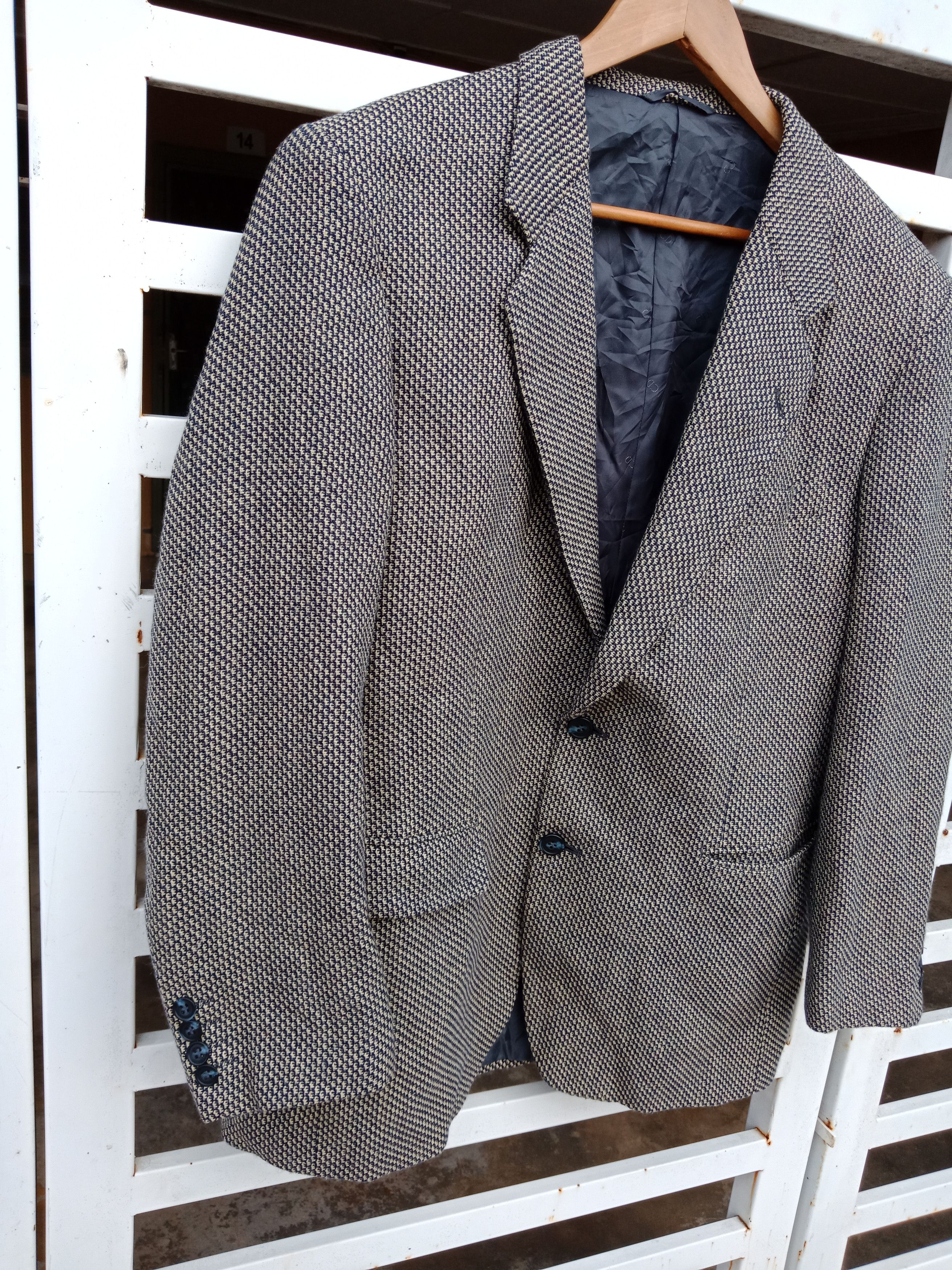 Christian Dior Monsieur Luxury Christian Dior Monsieur Yellow Blue Plaid Coat Blazer Size US M / EU 48-50 / 2 - 4 Thumbnail