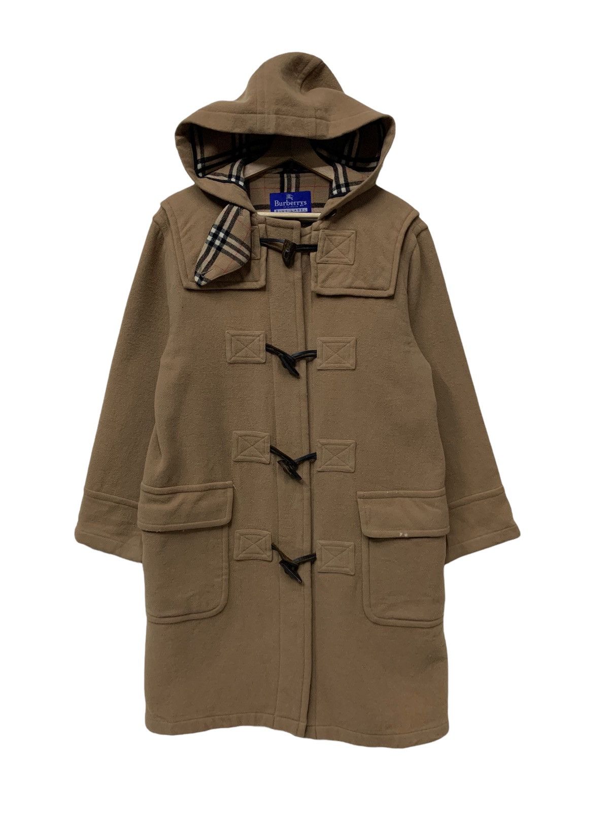 Burberry 🔥BURBERRY WOOL DUFFLE COATS NOVACHECK Size XS / US 0-2 / IT 36-38 - 6 Thumbnail