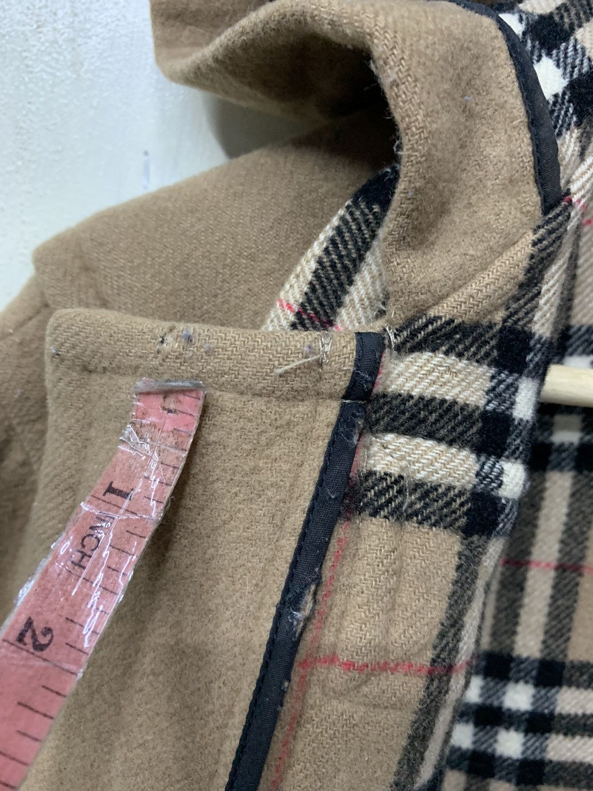 Burberry 🔥BURBERRY WOOL DUFFLE COATS NOVACHECK Size XS / US 0-2 / IT 36-38 - 16 Thumbnail