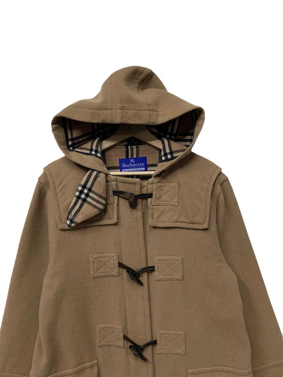 Burberry 🔥BURBERRY WOOL DUFFLE COATS NOVACHECK Size XS / US 0-2 / IT 36-38 - 7 Thumbnail