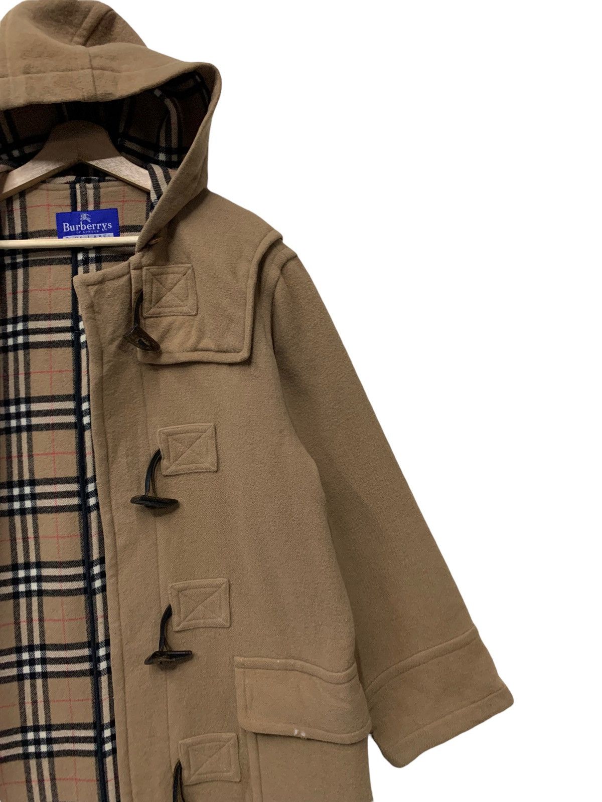 Burberry 🔥BURBERRY WOOL DUFFLE COATS NOVACHECK Size XS / US 0-2 / IT 36-38 - 2 Thumbnail