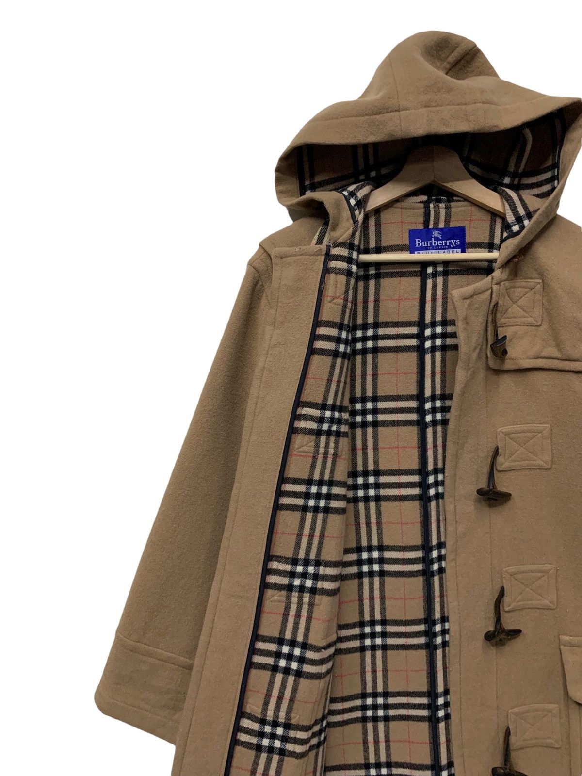 Burberry 🔥BURBERRY WOOL DUFFLE COATS NOVACHECK Size XS / US 0-2 / IT 36-38 - 3 Thumbnail