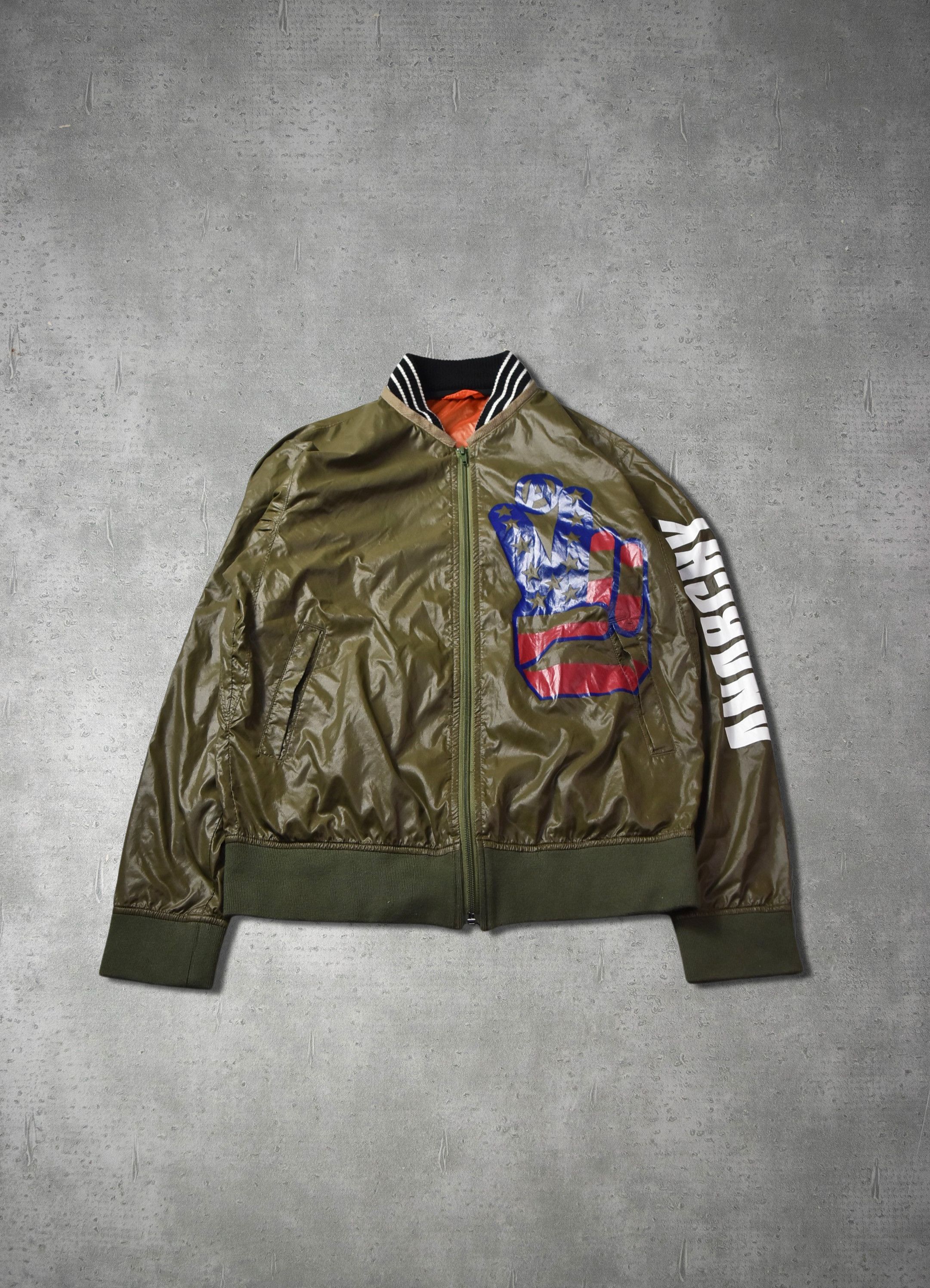 Maison MIHARA YASUHIRO graphic virsity jacket nylon jacket 28998 - 850 79 Size US S / EU 44-46 / 1 - 1 Thumbnail