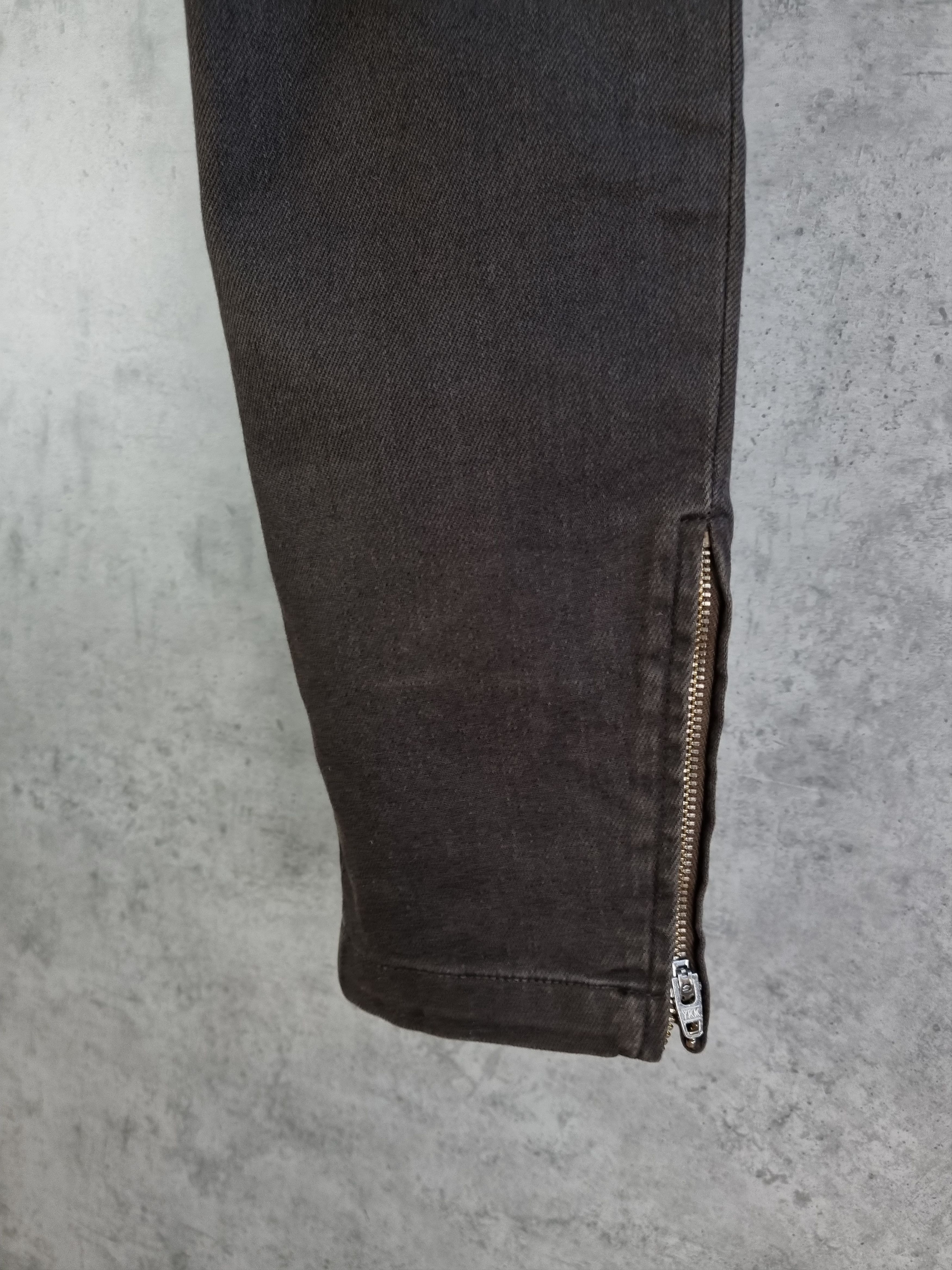 Balenciaga Rare BALENCIAGA Brown Denim Down Zipper Skinny Pants Size 28" / US 6 / IT 42 - 13 Thumbnail