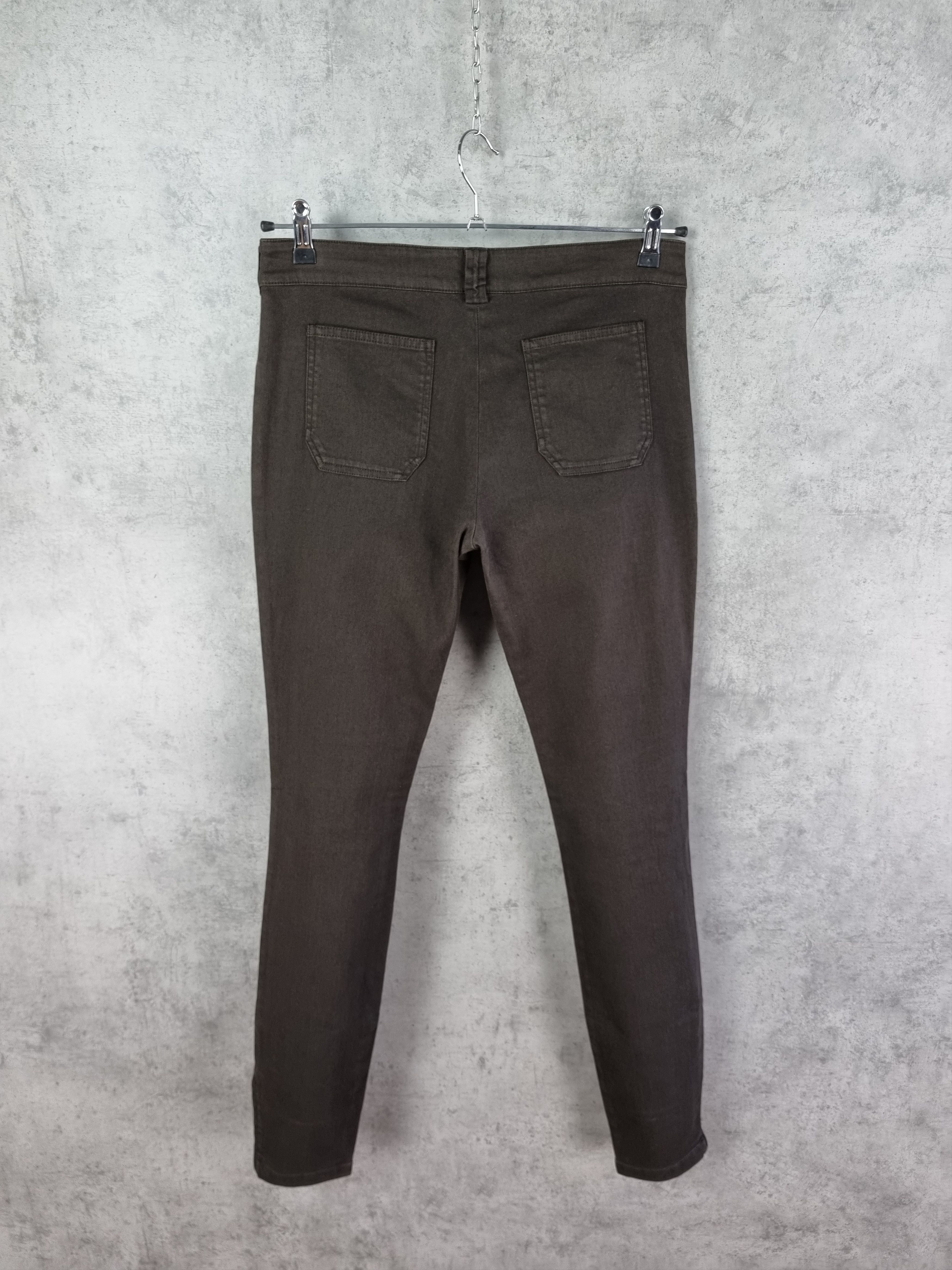 Balenciaga Rare BALENCIAGA Brown Denim Down Zipper Skinny Pants Size 28" / US 6 / IT 42 - 8 Thumbnail