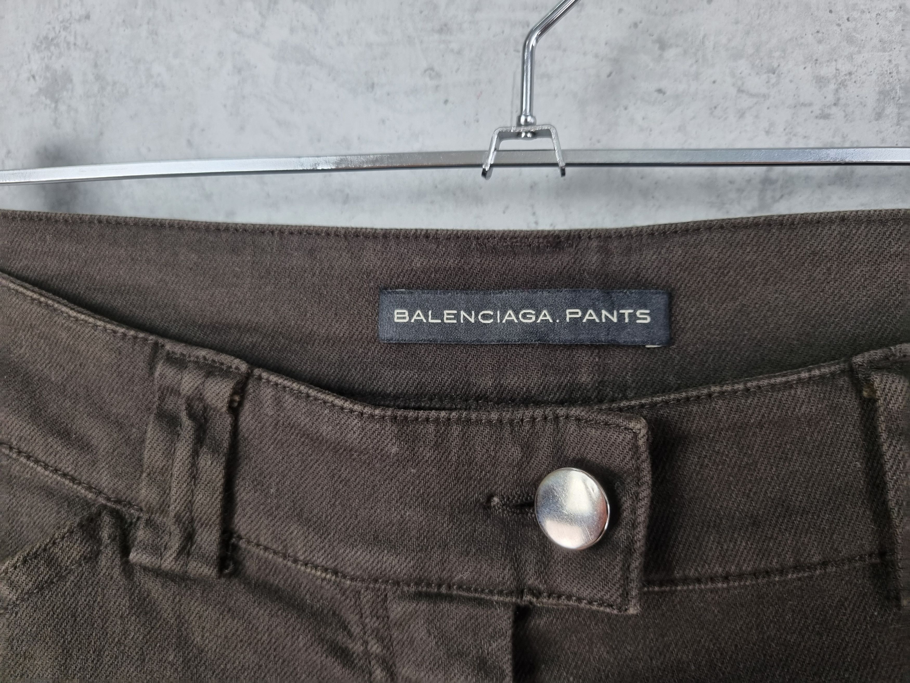 Balenciaga Rare BALENCIAGA Brown Denim Down Zipper Skinny Pants Size 28" / US 6 / IT 42 - 9 Thumbnail