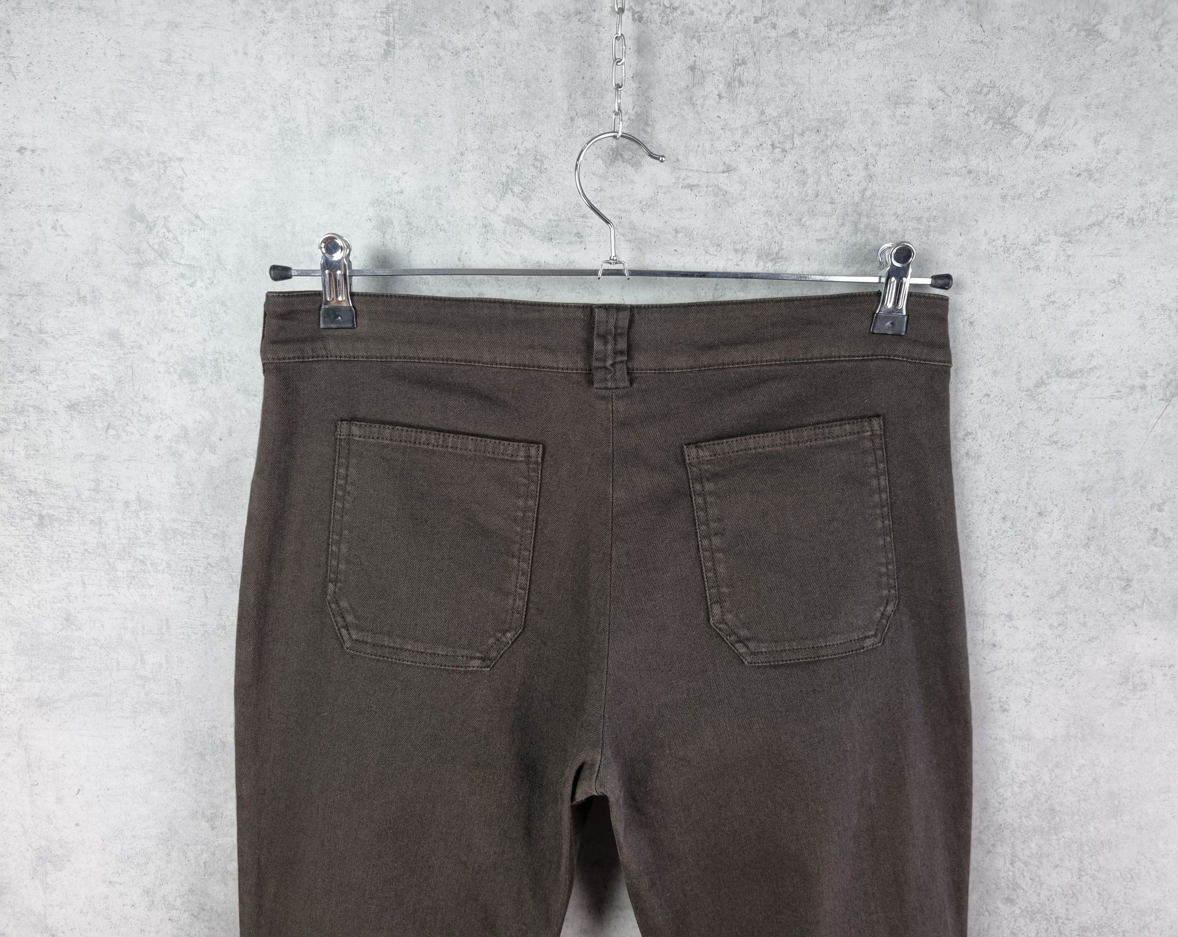 Balenciaga Rare BALENCIAGA Brown Denim Down Zipper Skinny Pants Size 28" / US 6 / IT 42 - 7 Thumbnail