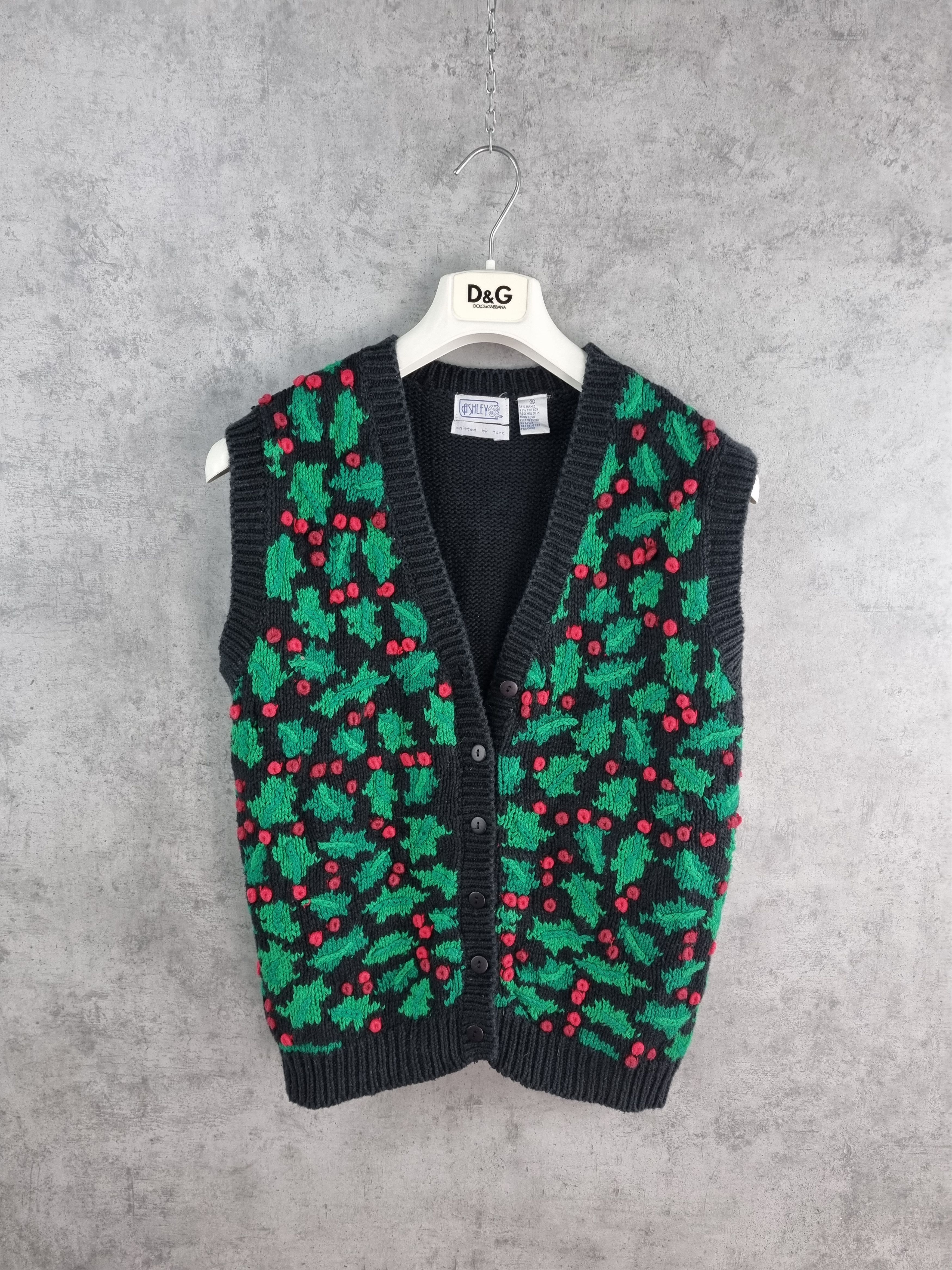 Vintage Rare 80s Unique Knitted Vest TYLER style Size US M / EU 48-50 / 2 - 11 Thumbnail