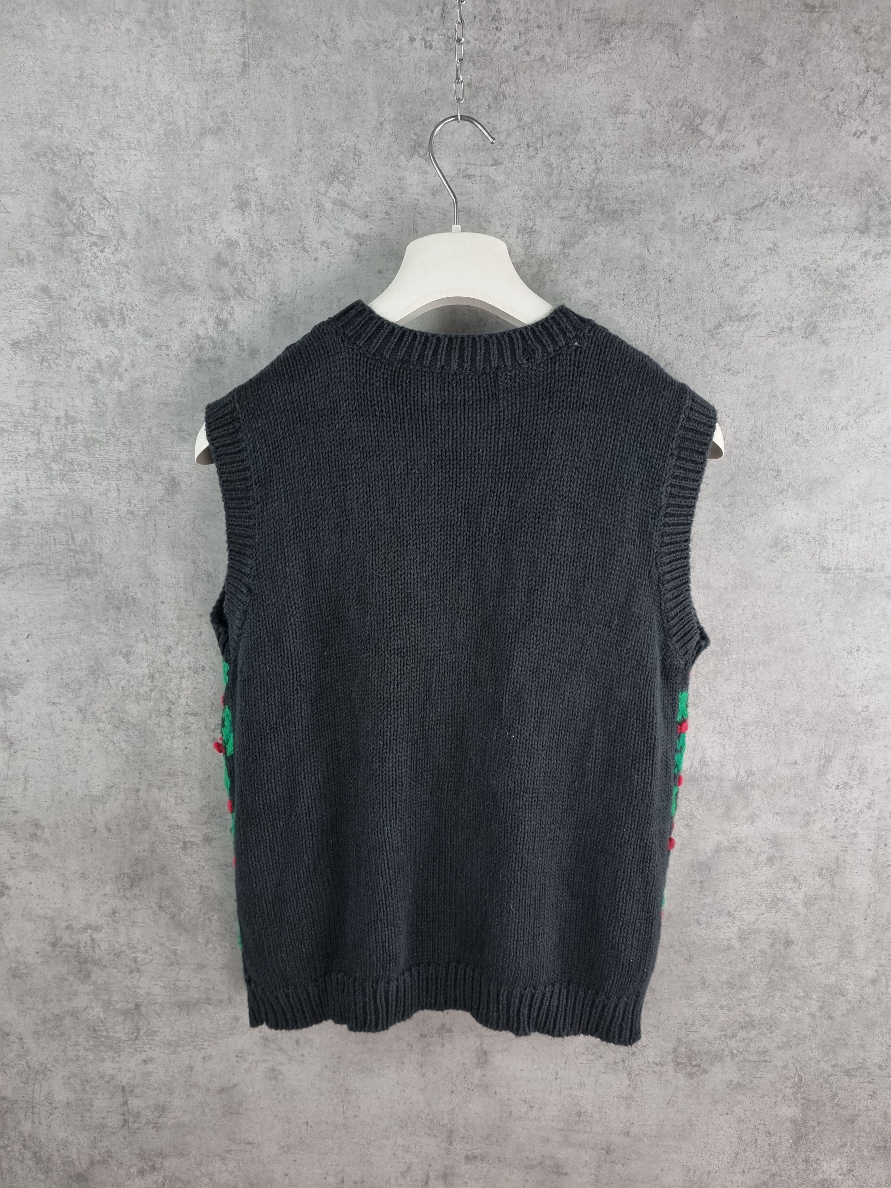 Vintage Rare 80s Unique Knitted Vest TYLER style Size US M / EU 48-50 / 2 - 3 Thumbnail