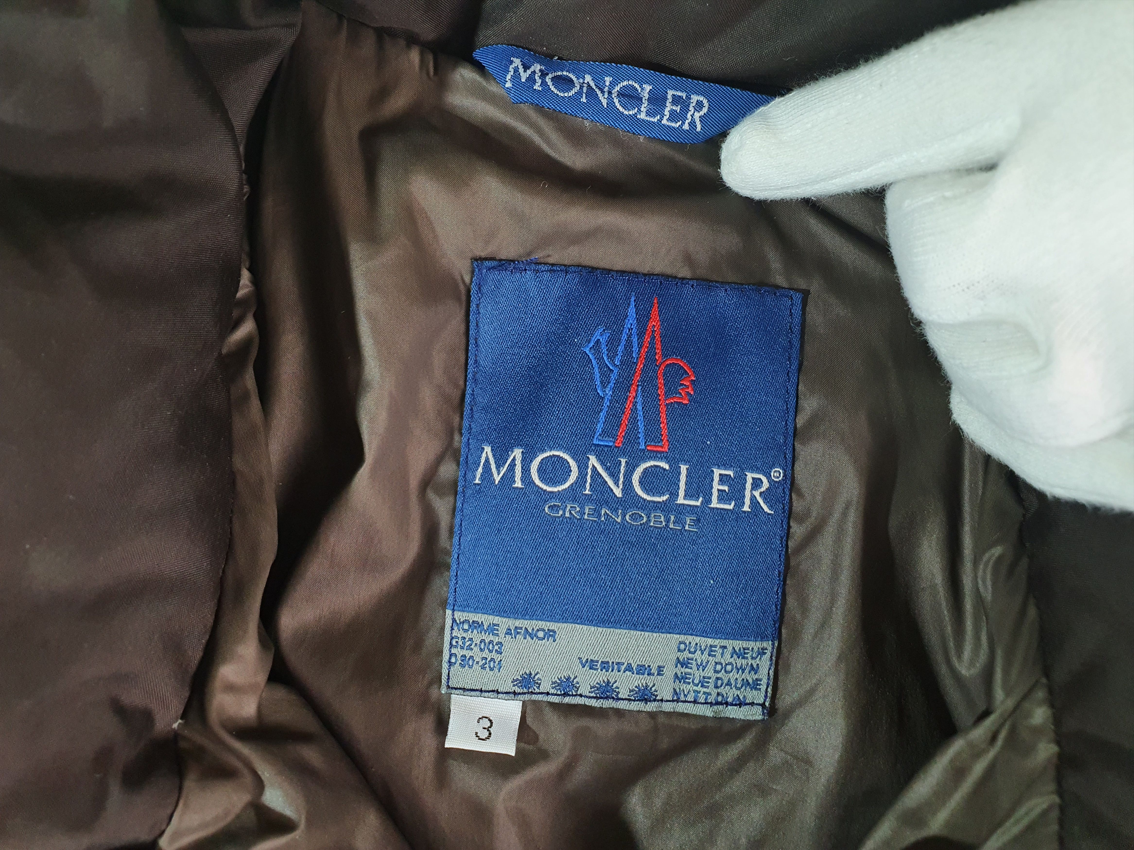 Moncler × Vintage 90s Vintage MONCLER GRENOBLE Down Quilted Jacket Size US XL / EU 56 / 4 - 10 Thumbnail