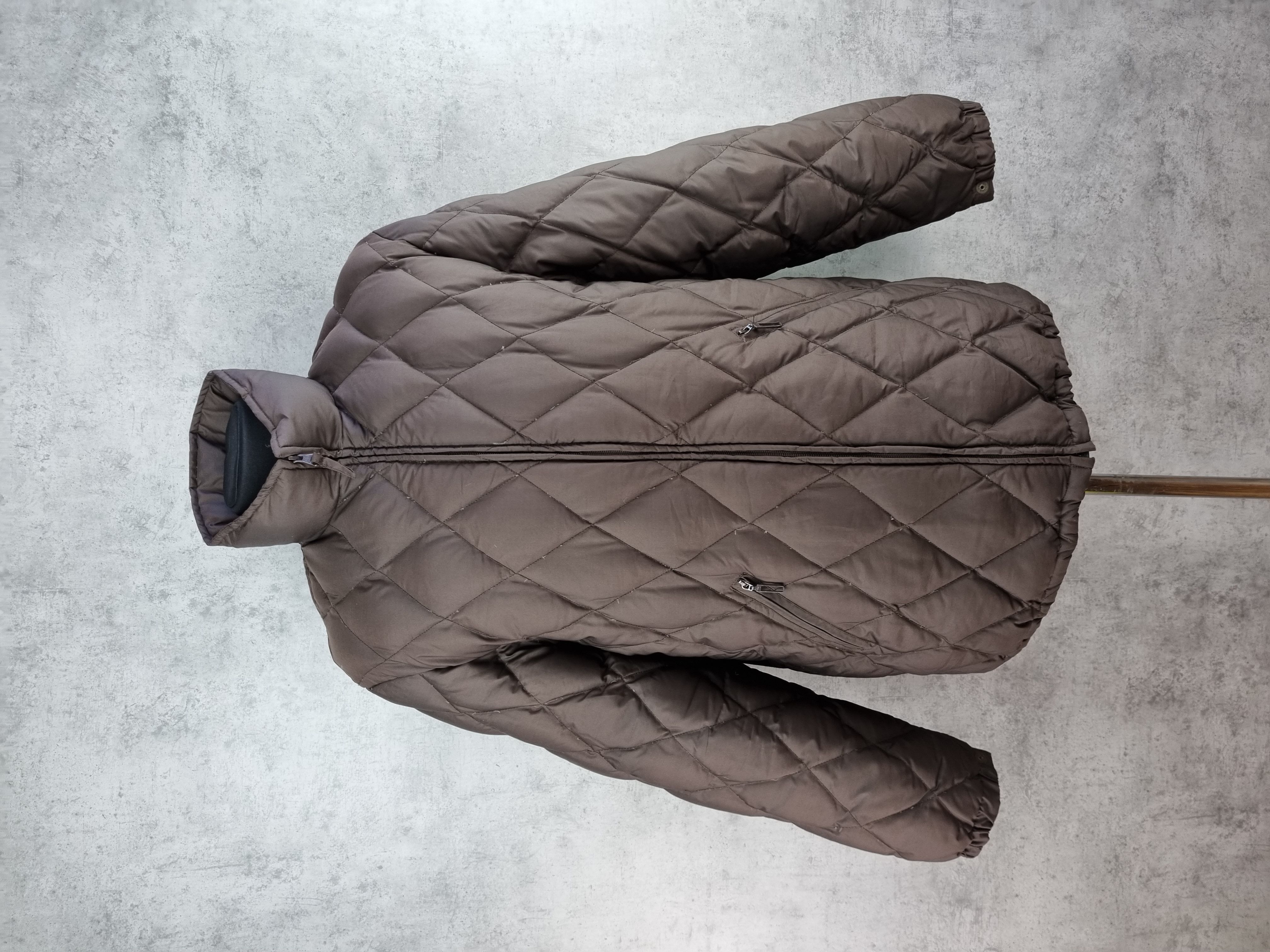 Pre-owned Moncler 90's Vintage  Grenoble Down Quilted Jacket In Deep Brown