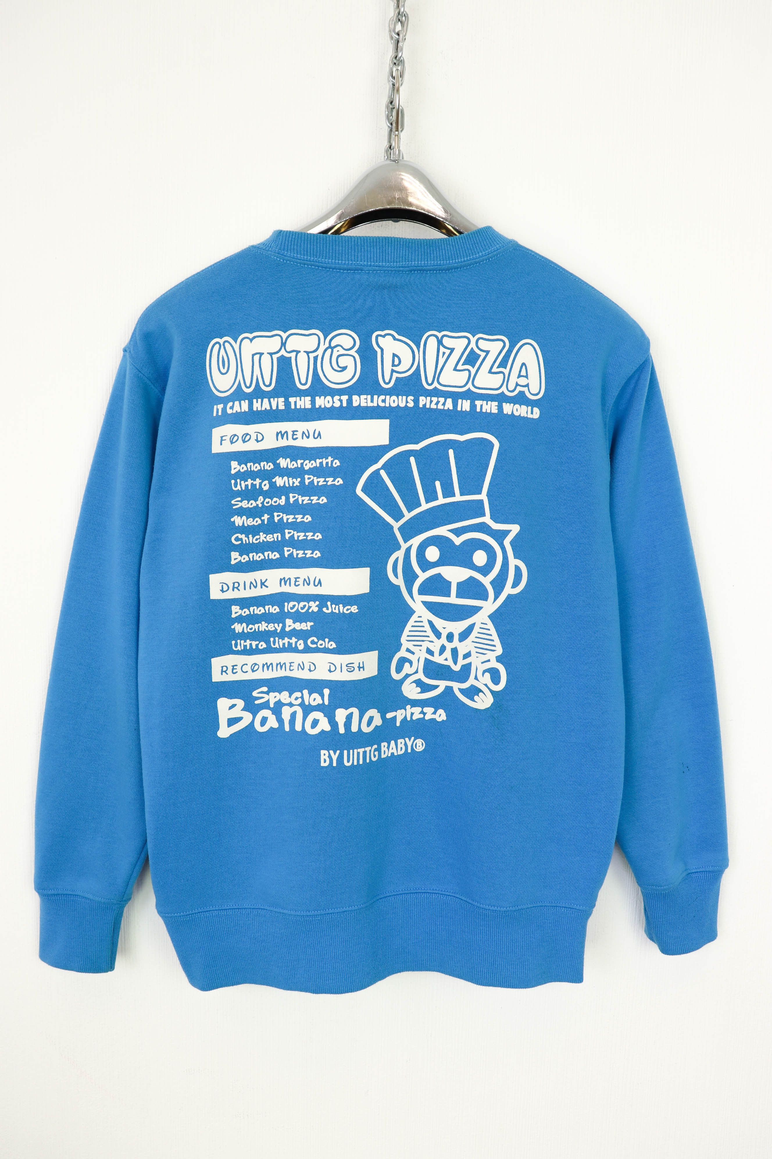 Japanese Brand UITTG Pizza by UITTG BABY Printed Graphics Sweatshirt Size US M / EU 48-50 / 2 - 2 Thumbnail