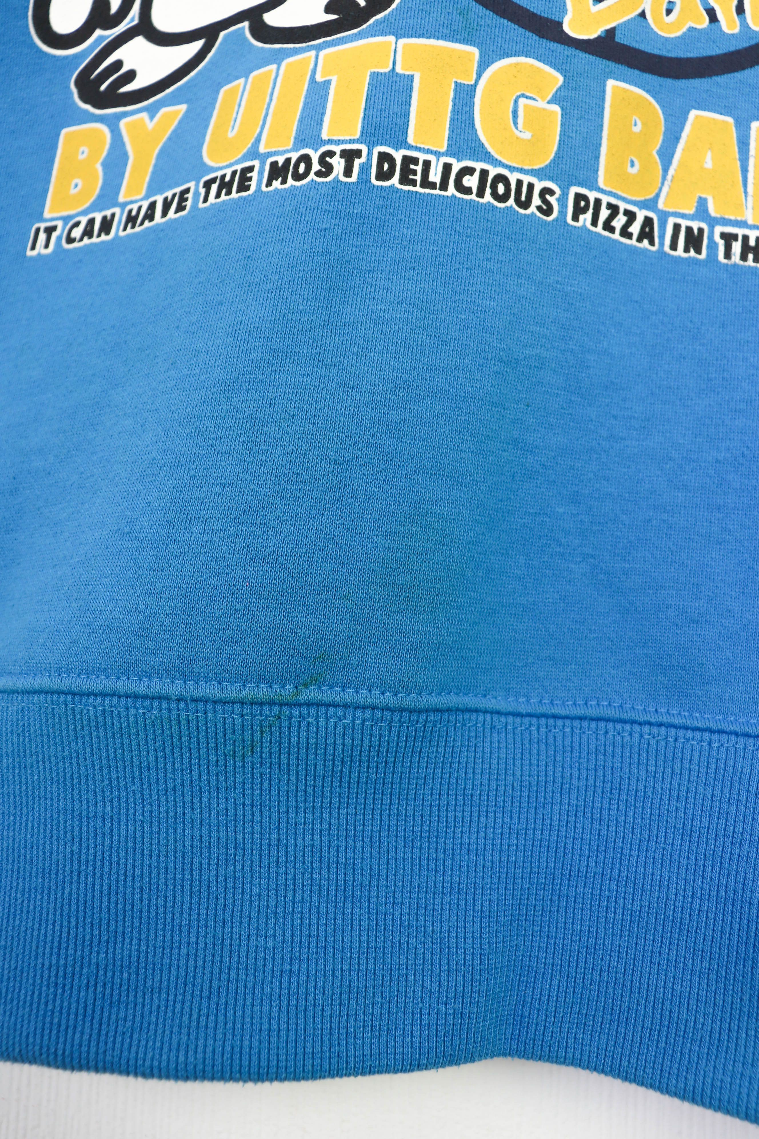 Japanese Brand UITTG Pizza by UITTG BABY Printed Graphics Sweatshirt Size US M / EU 48-50 / 2 - 6 Thumbnail