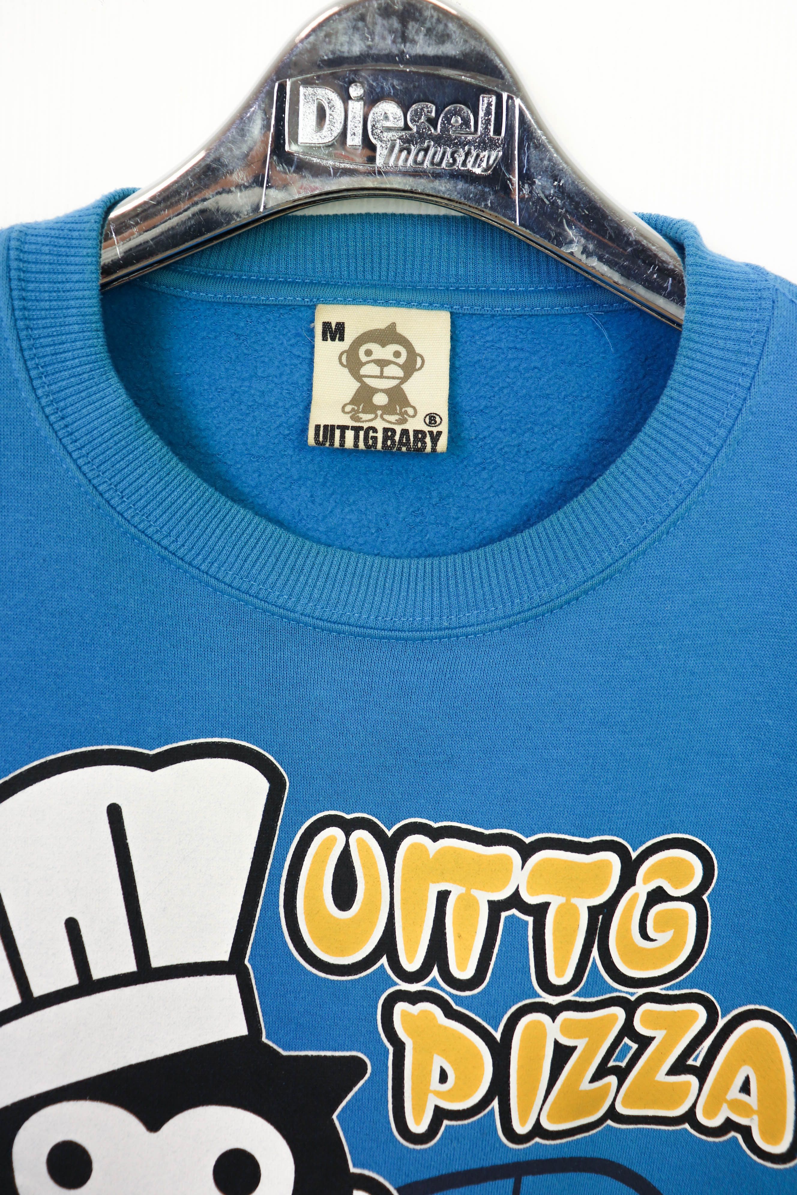 Japanese Brand UITTG Pizza by UITTG BABY Printed Graphics Sweatshirt Size US M / EU 48-50 / 2 - 7 Thumbnail