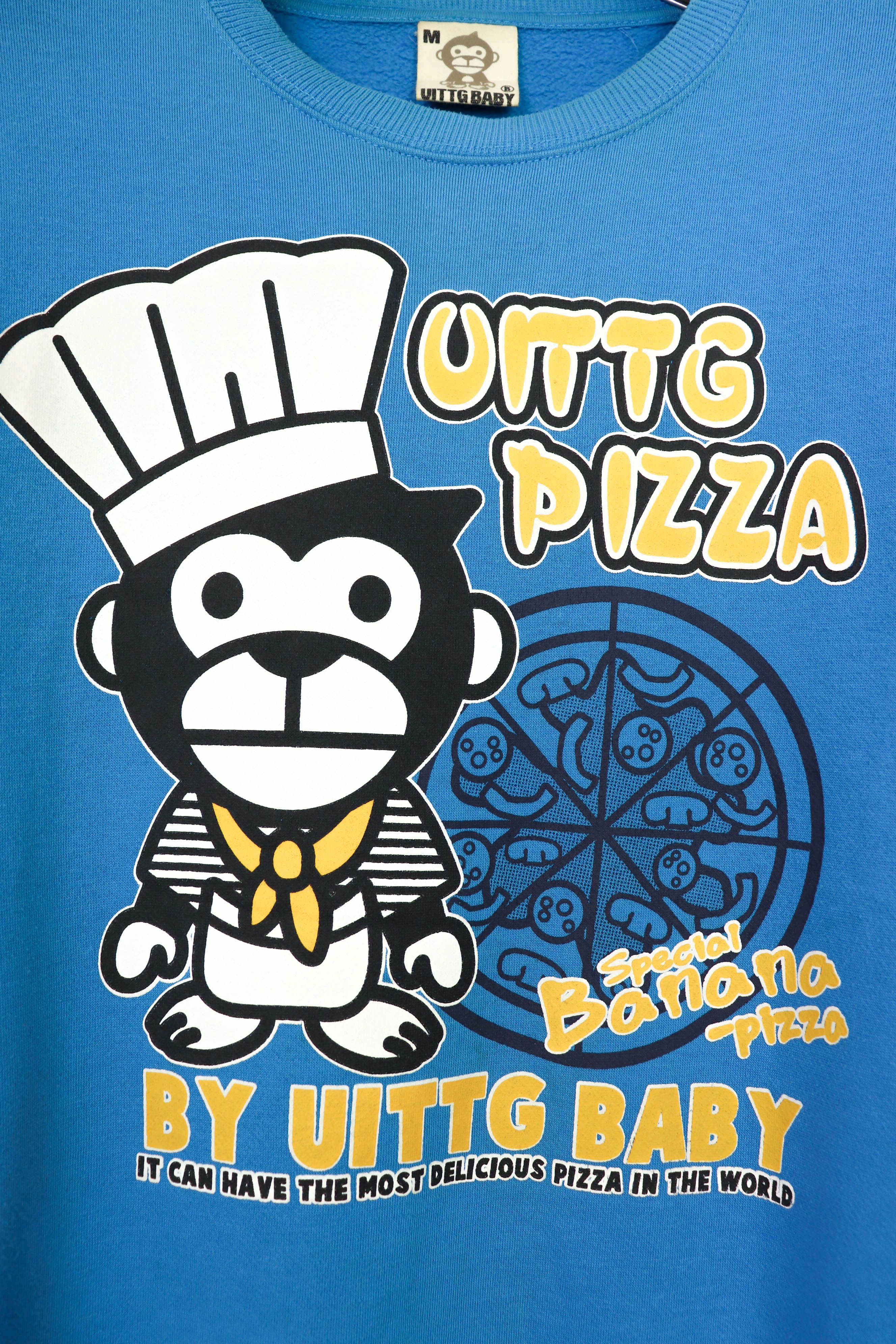 Japanese Brand UITTG Pizza by UITTG BABY Printed Graphics Sweatshirt Size US M / EU 48-50 / 2 - 5 Thumbnail