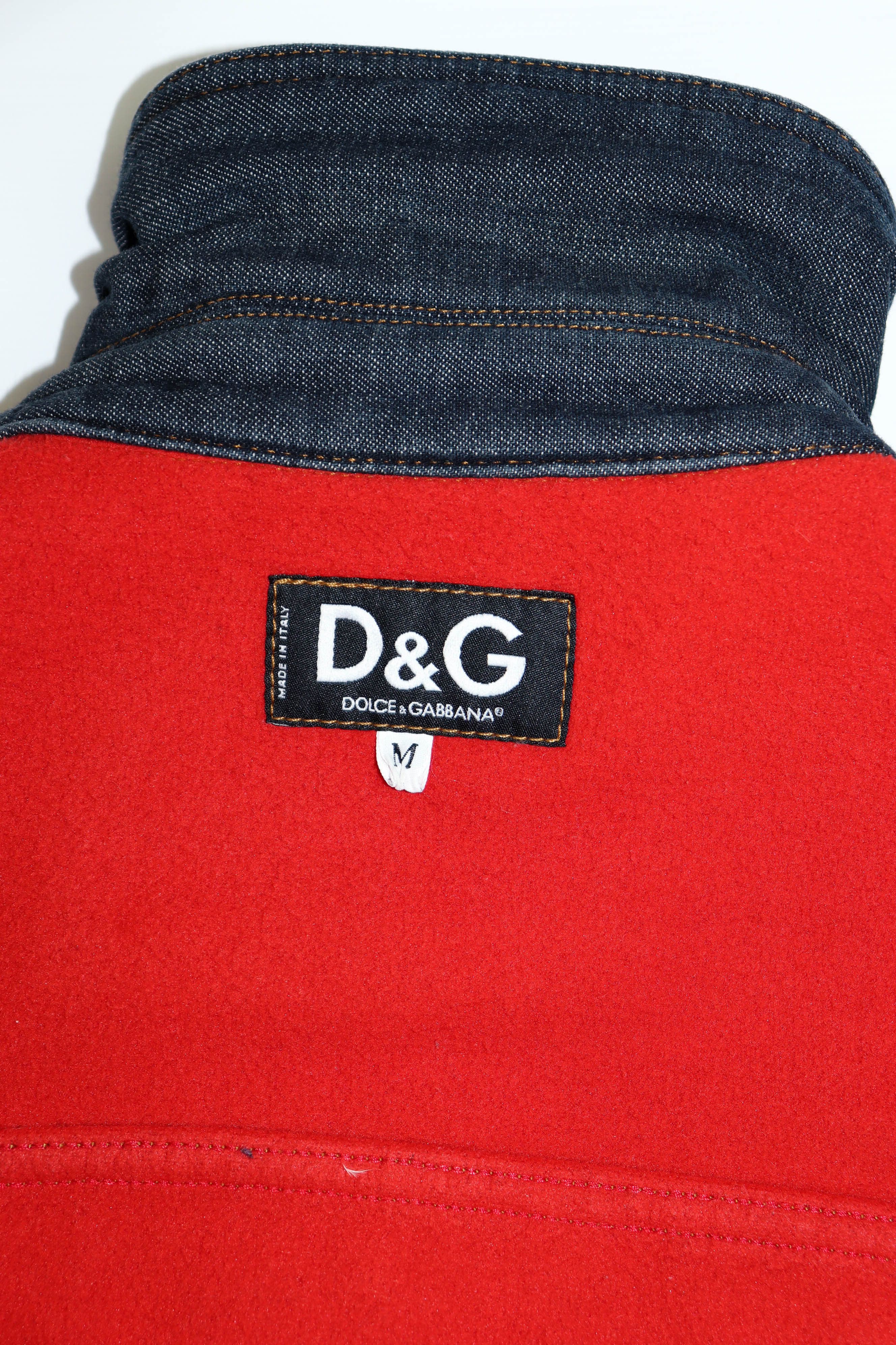 Dolce & Gabbana D&G Dolce & Gabbana Vintage Navy Indigo Denim Jeans Jacket Size M / US 6-8 / IT 42-44 - 14 Thumbnail