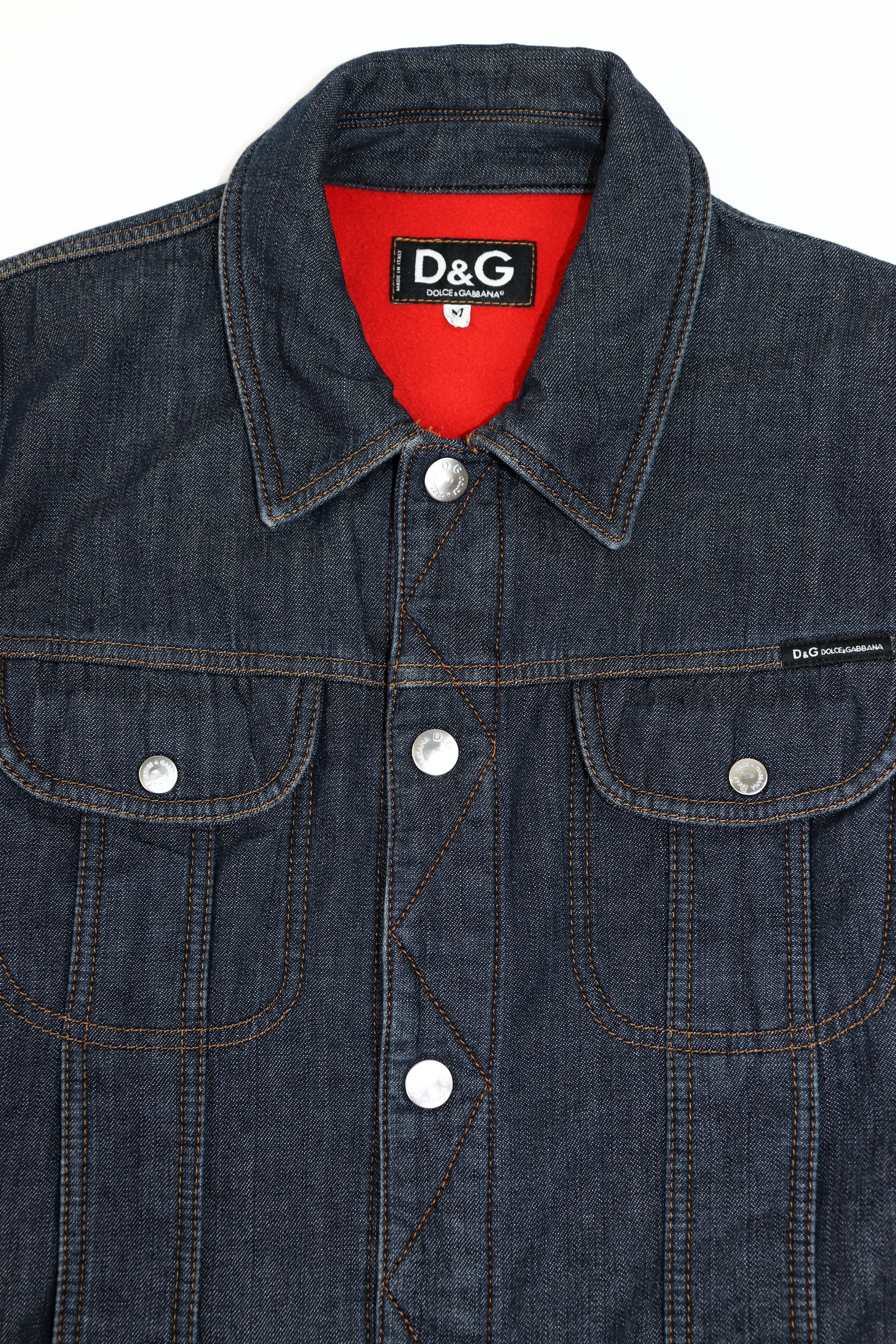 Dolce & Gabbana D&G Dolce & Gabbana Vintage Navy Indigo Denim Jeans Jacket Size M / US 6-8 / IT 42-44 - 5 Thumbnail