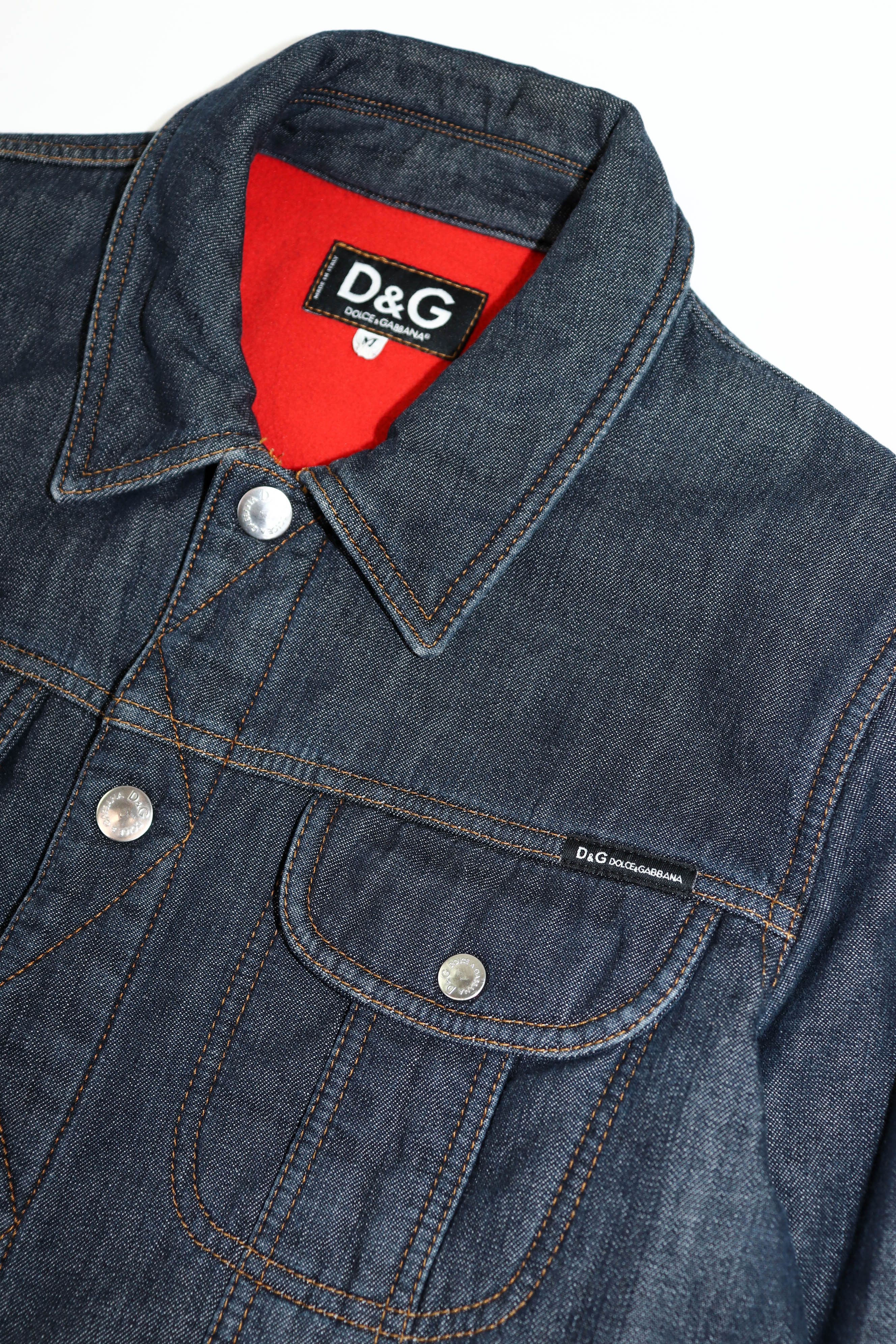 Dolce & Gabbana D&G Dolce & Gabbana Vintage Navy Indigo Denim Jeans Jacket Size M / US 6-8 / IT 42-44 - 6 Thumbnail