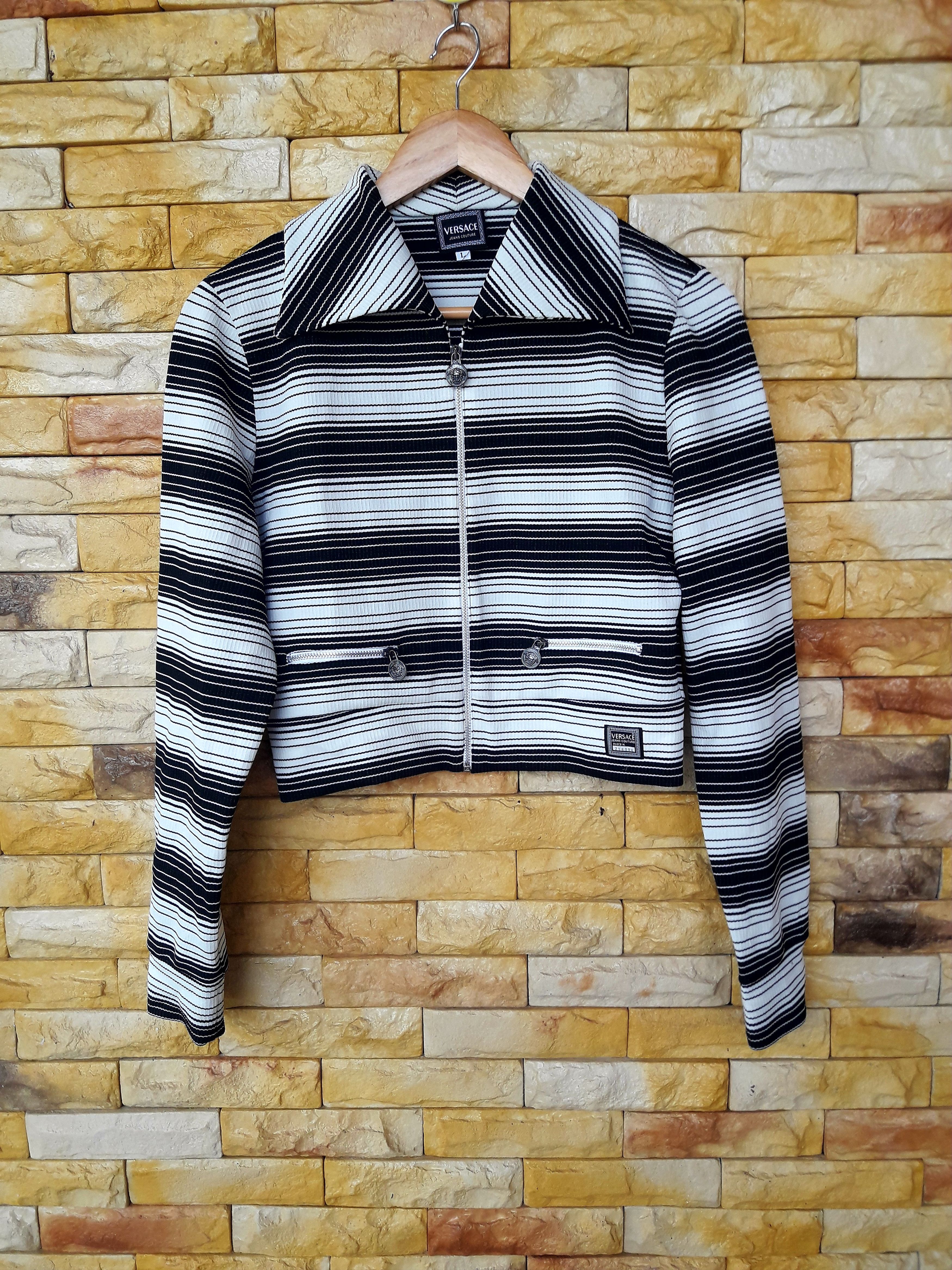 VERSACE JEANS COUTURE STRIPED JACKET WOMEN