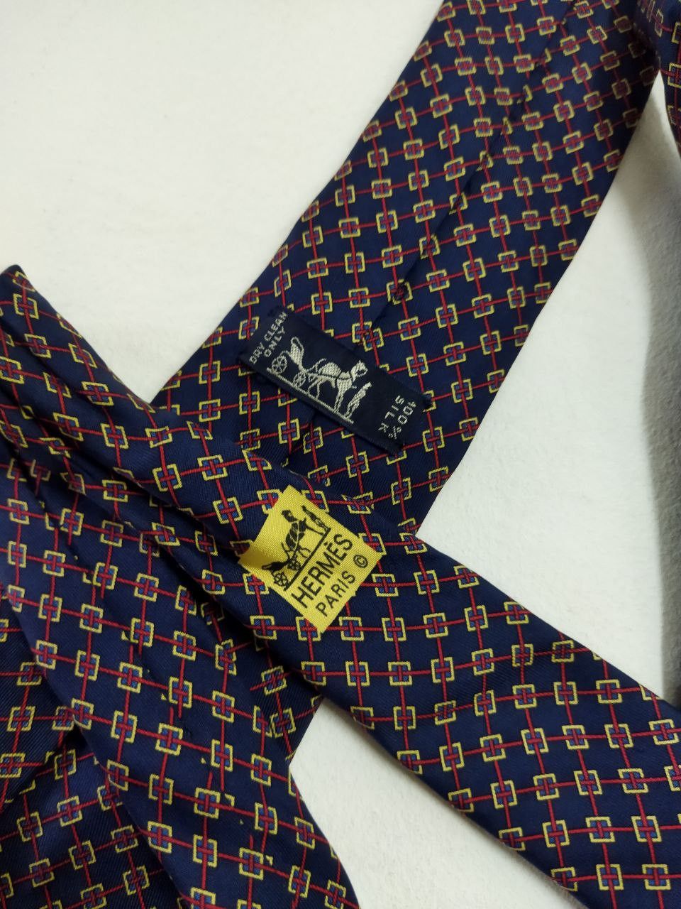 Hermes Vintage HERMES Silk Tie Size ONE SIZE - 2 Thumbnail