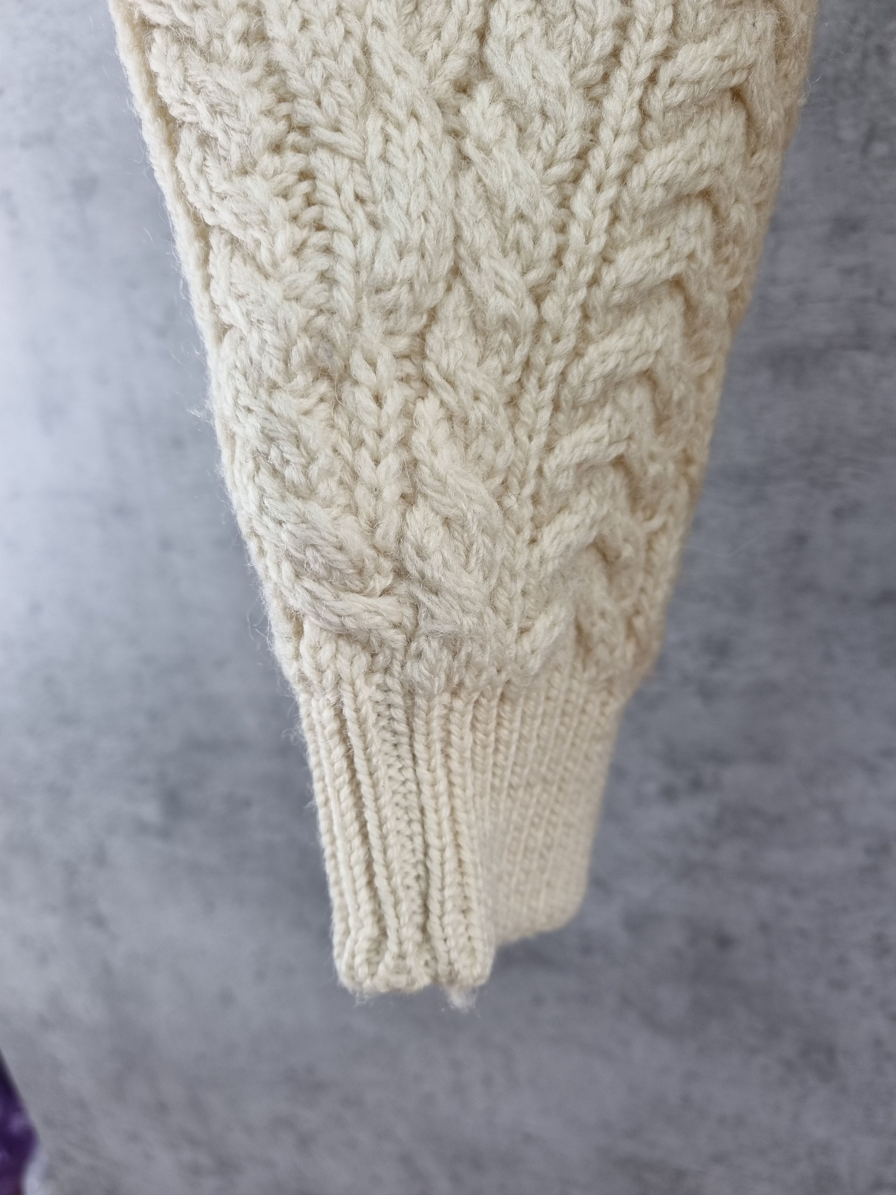 Carraig Donn × Vintage 80s Ireland Cable Knitted Fisherman Carraig Donn Sweater Size US L / EU 52-54 / 3 - 14 Thumbnail