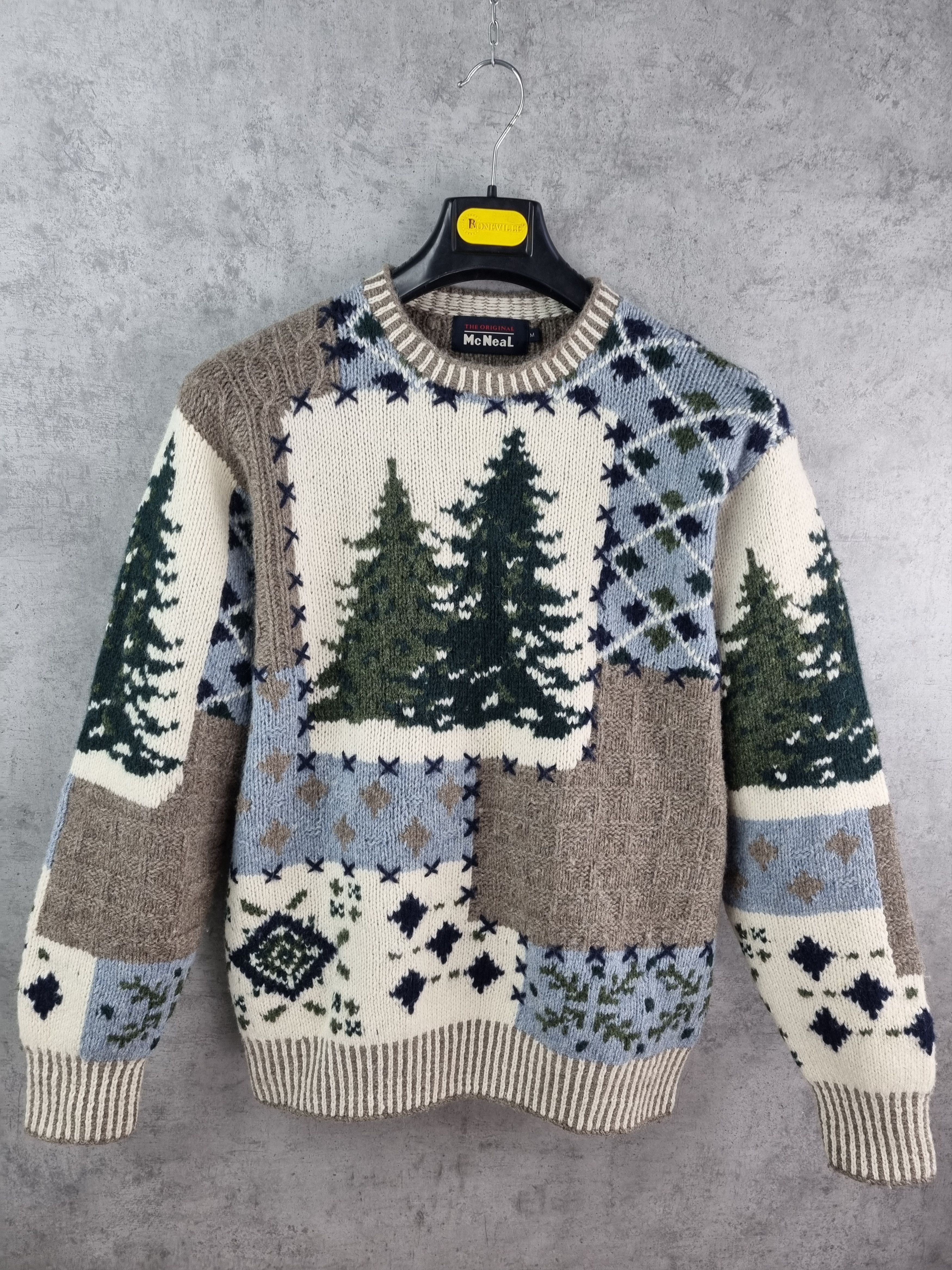 Vintage Rare MCNEAL Nature Motifs Knitted Sweater Vintage Size US M / EU 48-50 / 2 - 14 Thumbnail