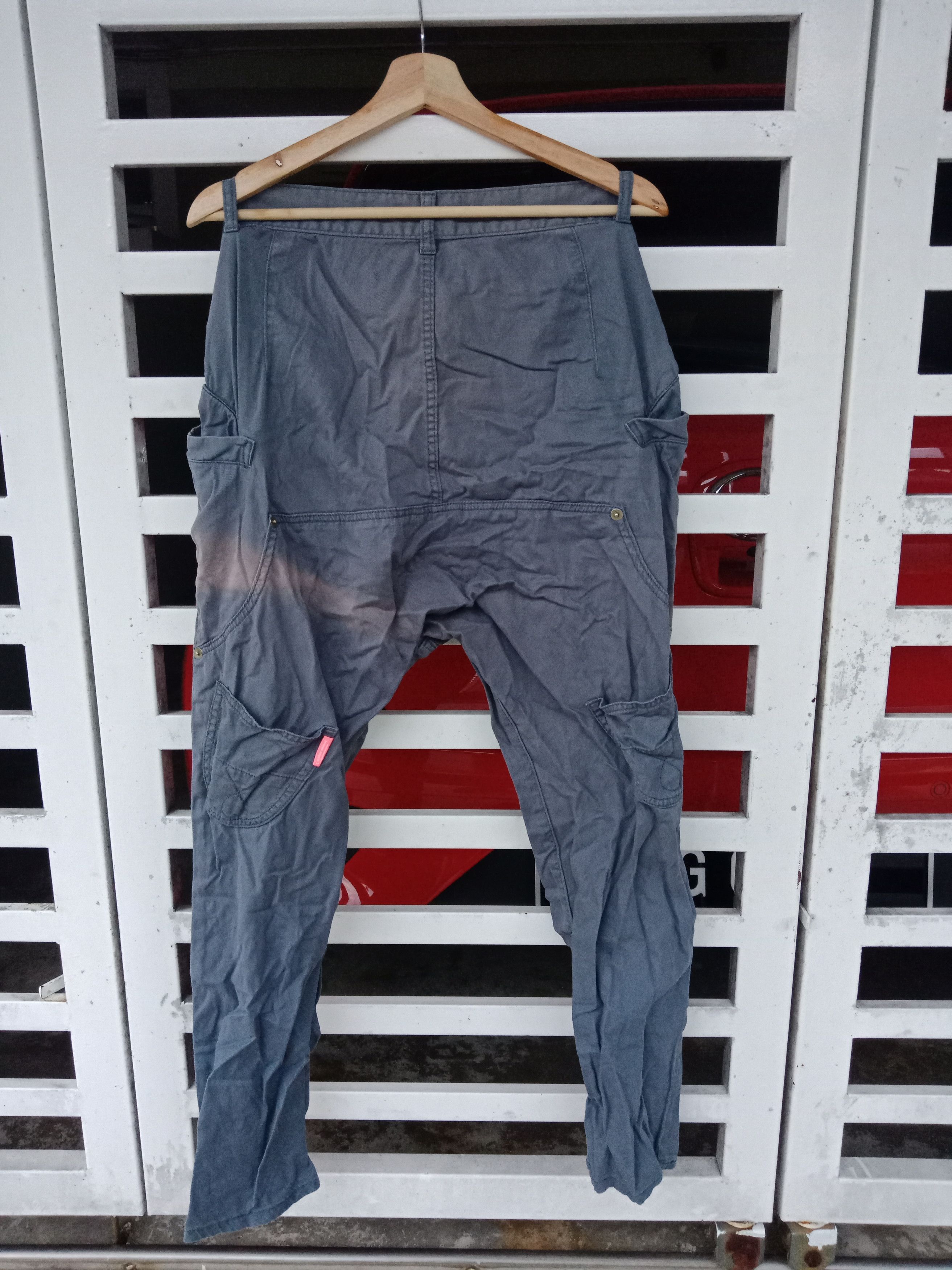 image of Archival Clothing x Issey Miyake Mercibeaucoup Faded Gray Multi Pockets in Washed Gray (Size 32)