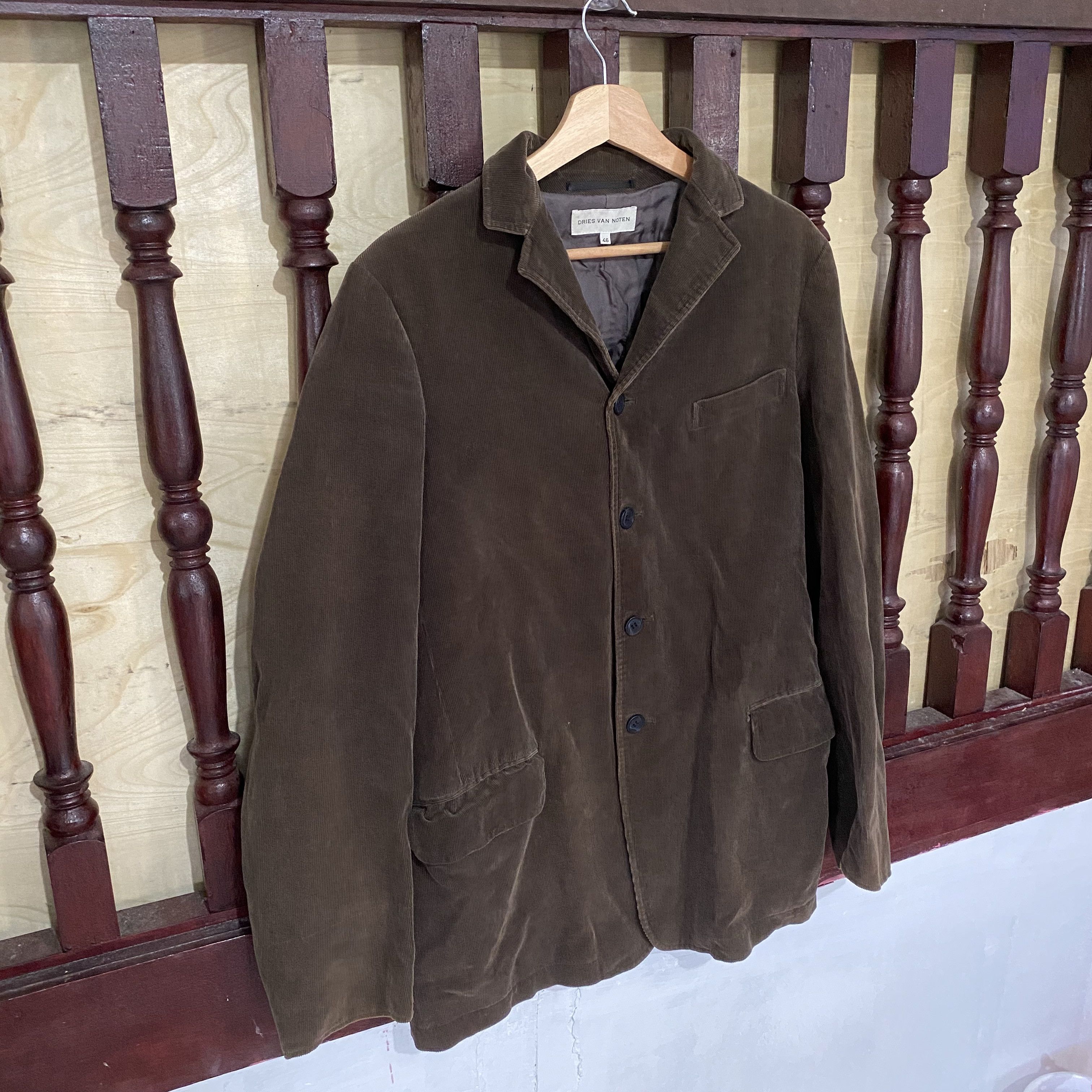 Dries Van Noten GRAIL🔥Dries Van Noten Corduroy Blazer Coats Size US S / EU 44-46 / 1 - 4 Thumbnail