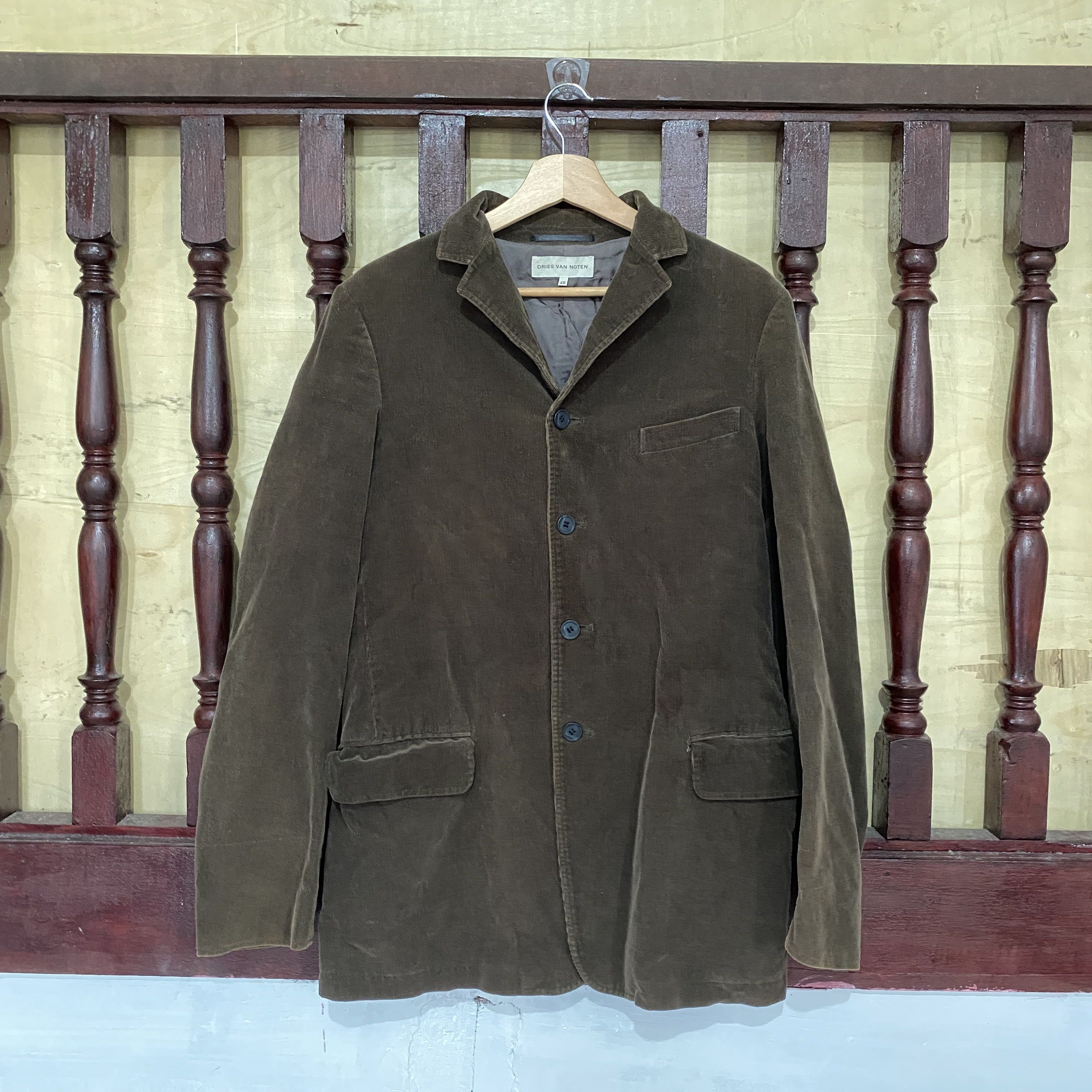 Dries Van Noten GRAIL🔥Dries Van Noten Corduroy Blazer Coats Size US S / EU 44-46 / 1 - 2 Thumbnail