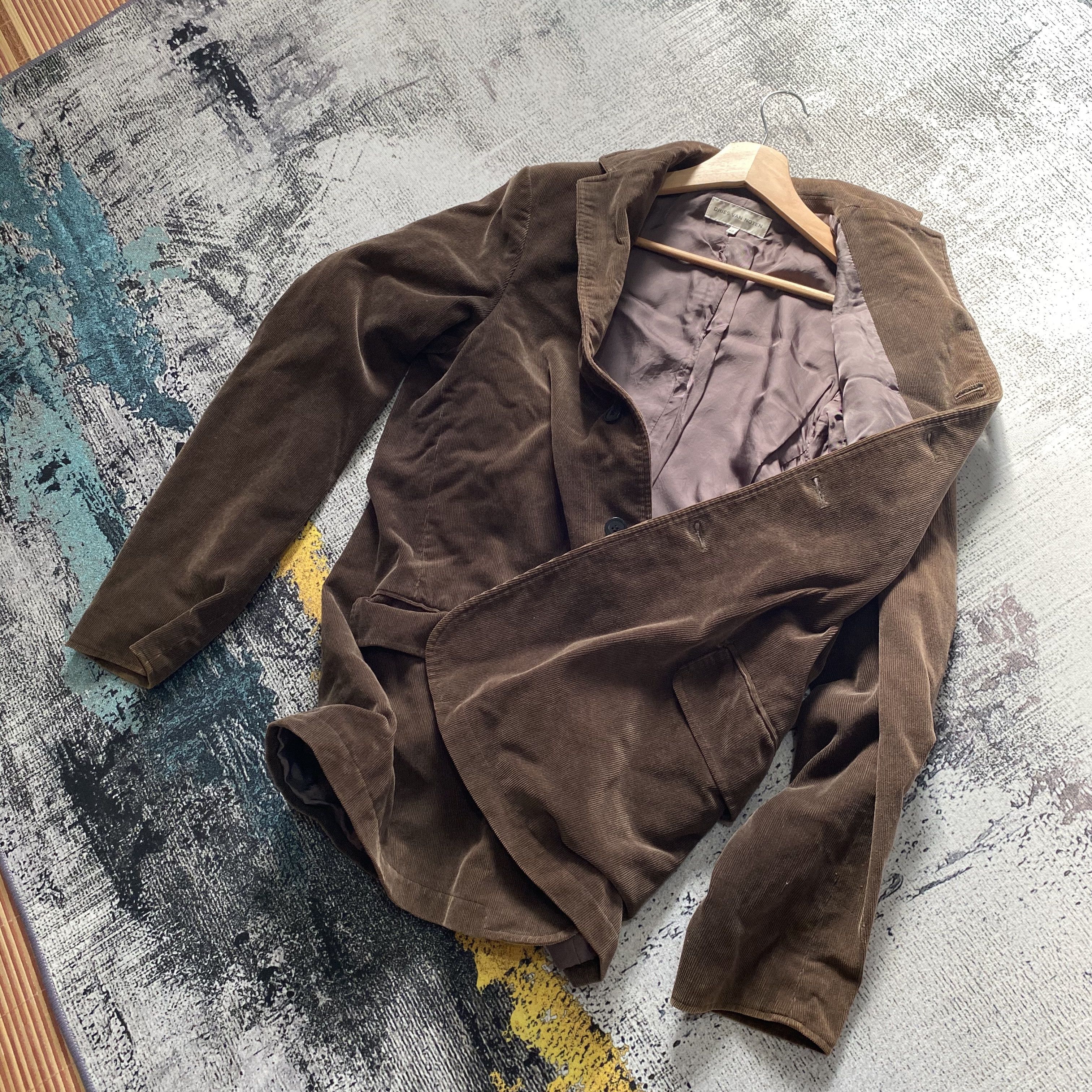 Dries Van Noten GRAIL🔥Dries Van Noten Corduroy Blazer Coats Size US S / EU 44-46 / 1 - 16 Thumbnail
