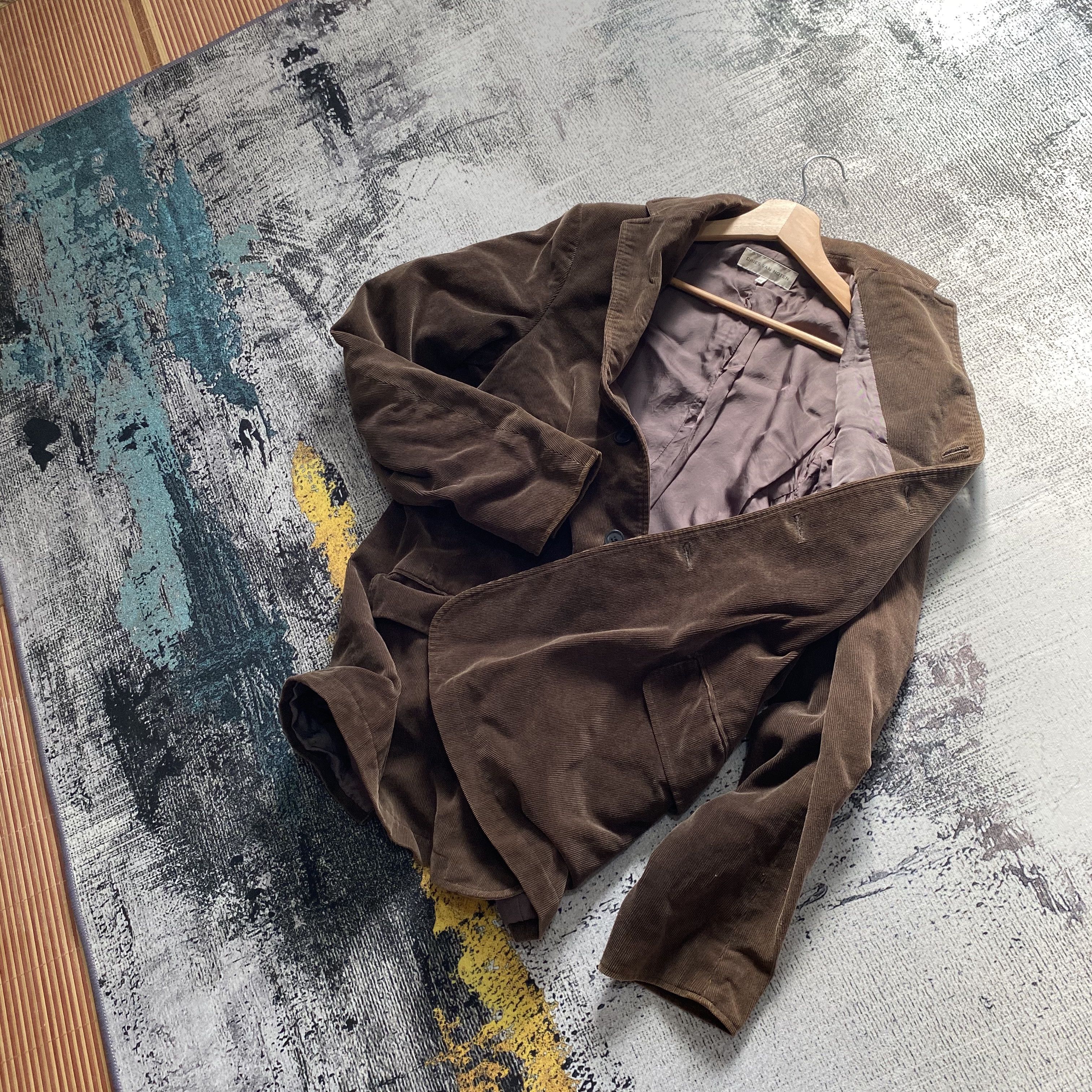 Dries Van Noten GRAIL🔥Dries Van Noten Corduroy Blazer Coats Size US S / EU 44-46 / 1 - 1 Thumbnail