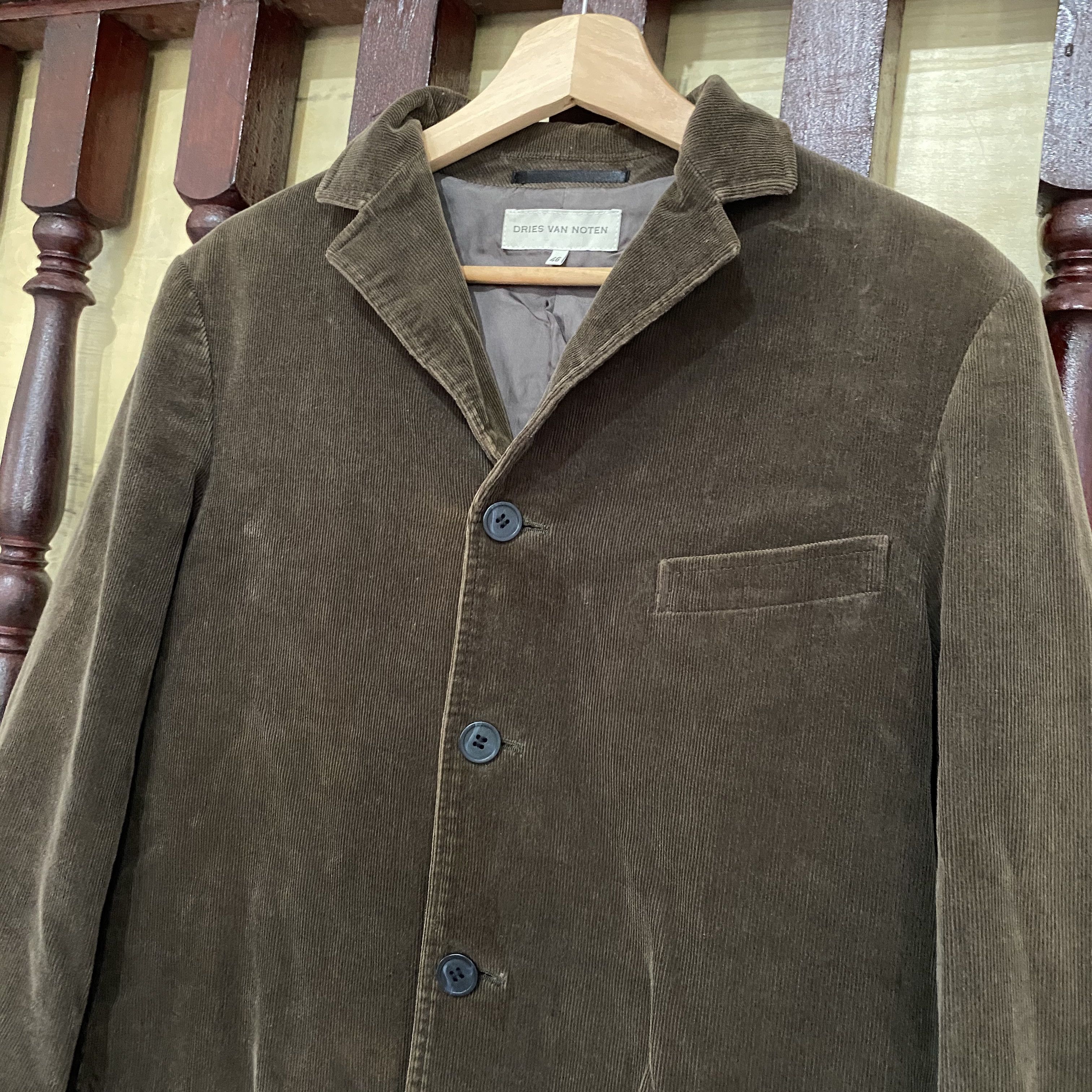 Dries Van Noten GRAIL🔥Dries Van Noten Corduroy Blazer Coats Size US S / EU 44-46 / 1 - 5 Thumbnail