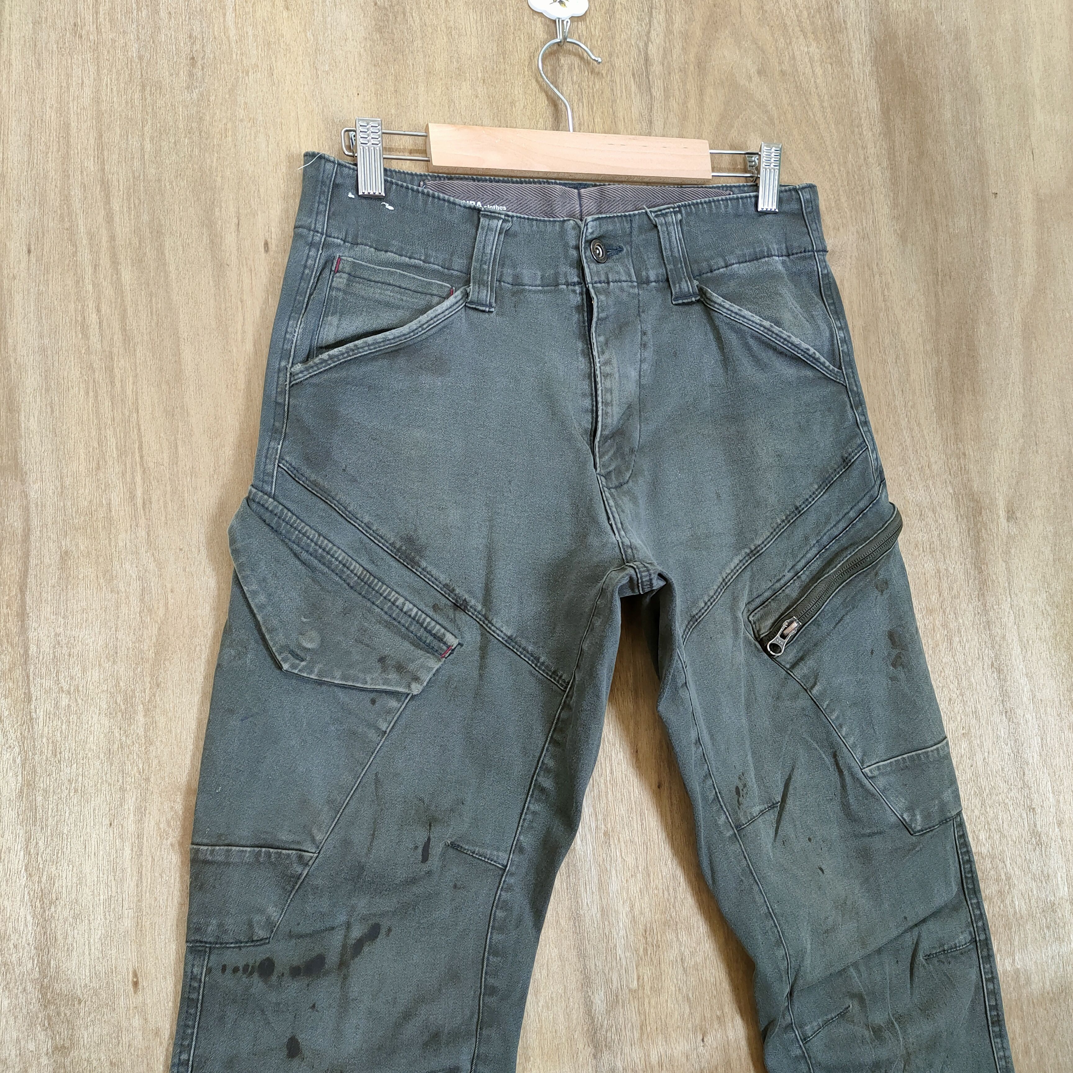 Japanese Brand × Voodoo Tactical VINTAGE GENBA FADED RUSTY CARGO PANTS Size US 29 - 2 Thumbnail