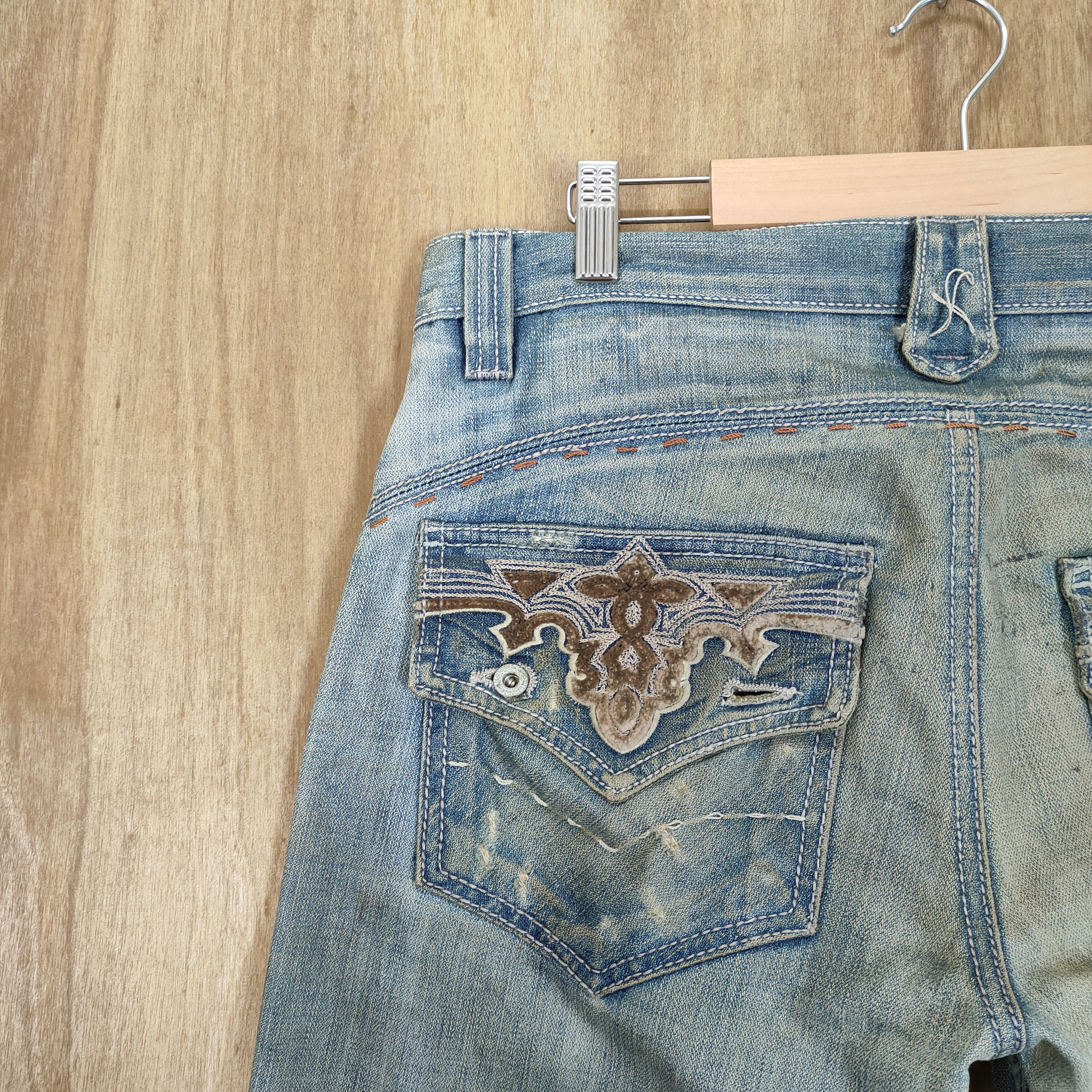 Antik Denim VINTAGE ANTIK DENIM FLARE DENIM RUSTY FADED JEANS PANTS Size US 32 / EU 48 - 14 Thumbnail