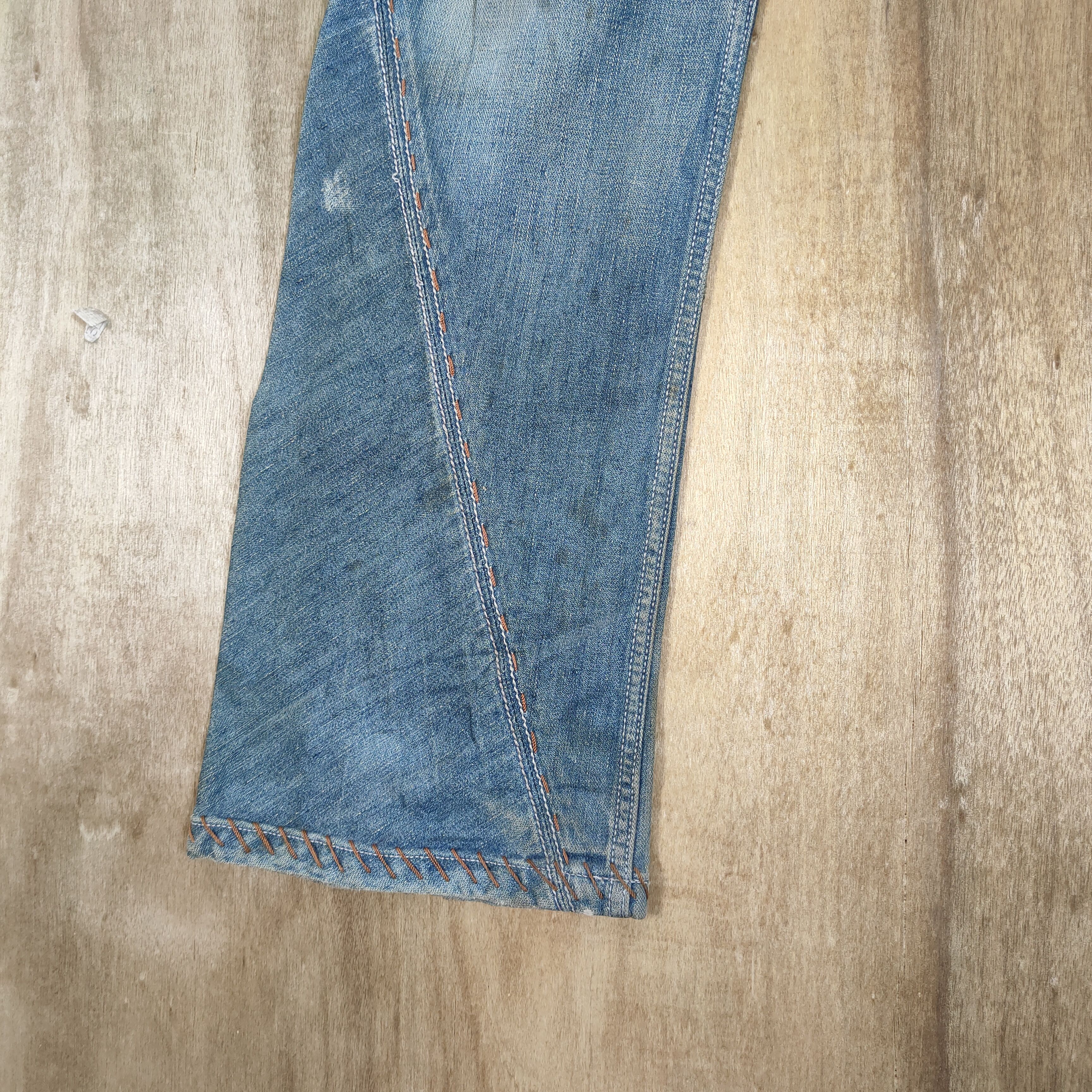 Antik Denim VINTAGE ANTIK DENIM FLARE DENIM RUSTY FADED JEANS PANTS Size US 32 / EU 48 - 8 Thumbnail