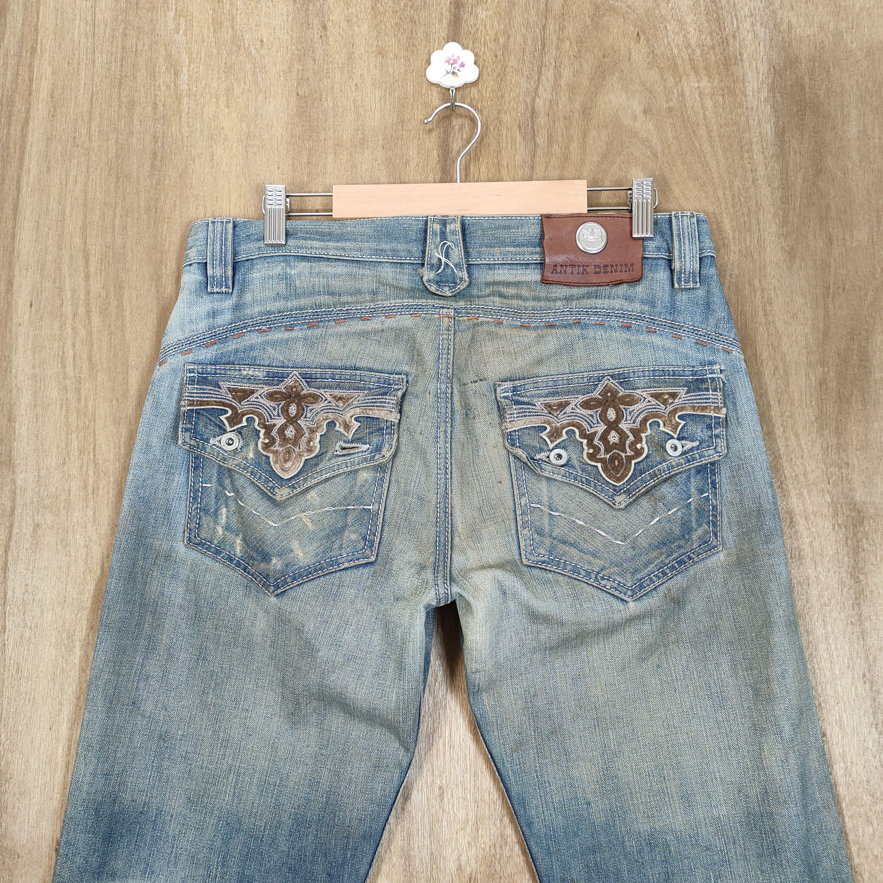 Antik Denim VINTAGE ANTIK DENIM FLARE DENIM RUSTY FADED JEANS PANTS Size US 32 / EU 48 - 10 Thumbnail