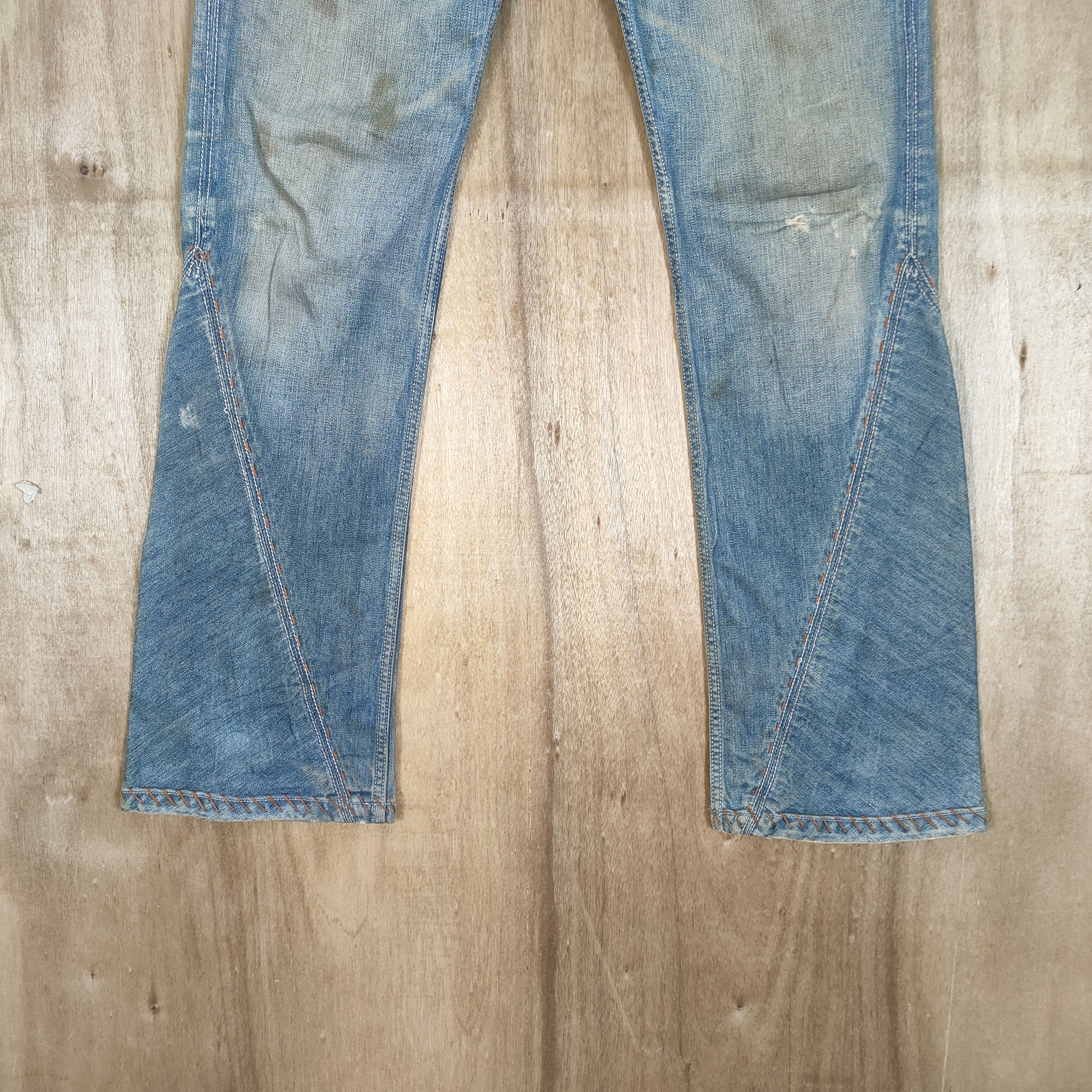 Antik Denim VINTAGE ANTIK DENIM FLARE DENIM RUSTY FADED JEANS PANTS Size US 32 / EU 48 - 4 Thumbnail