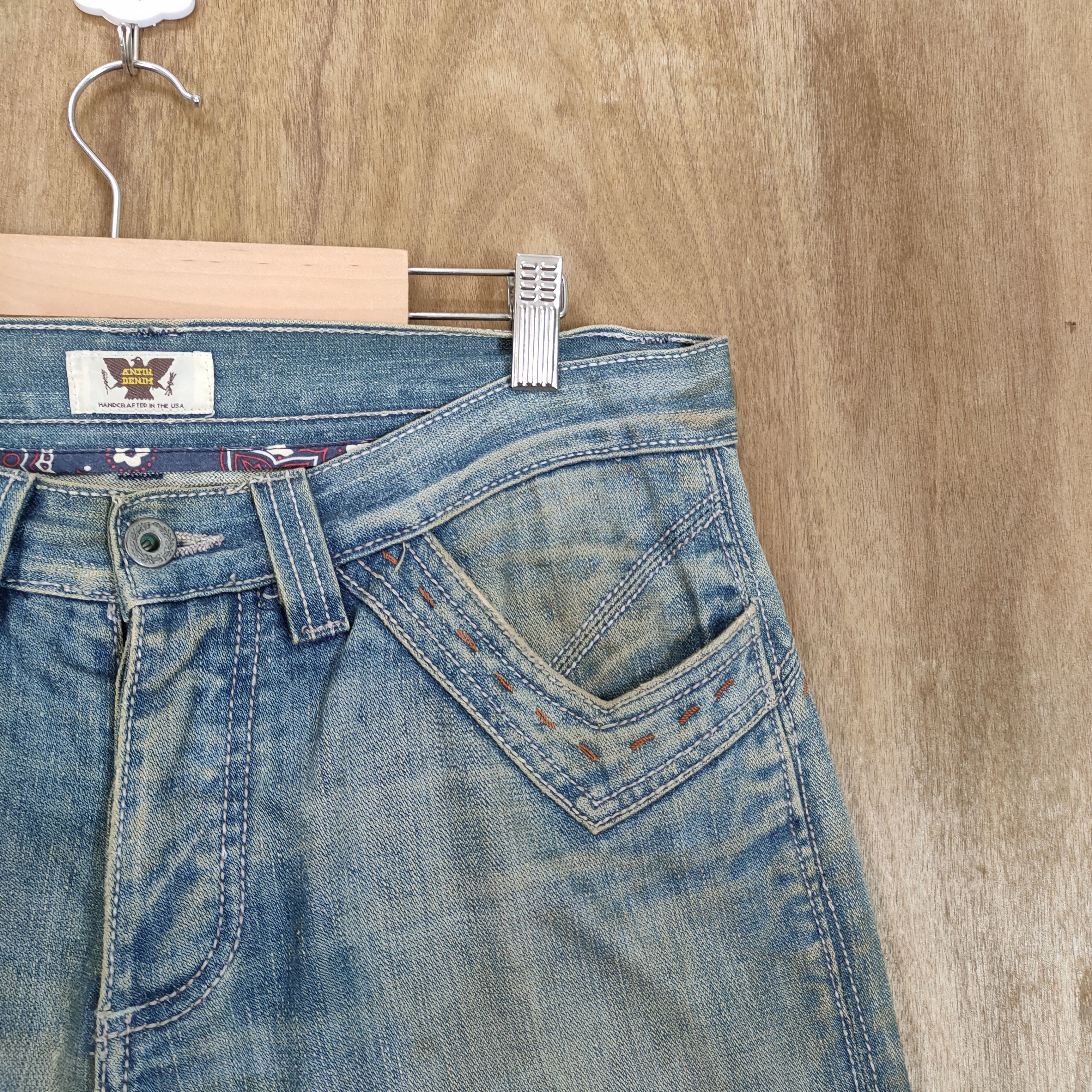Antik Denim VINTAGE ANTIK DENIM FLARE DENIM RUSTY FADED JEANS PANTS Size US 32 / EU 48 - 5 Thumbnail