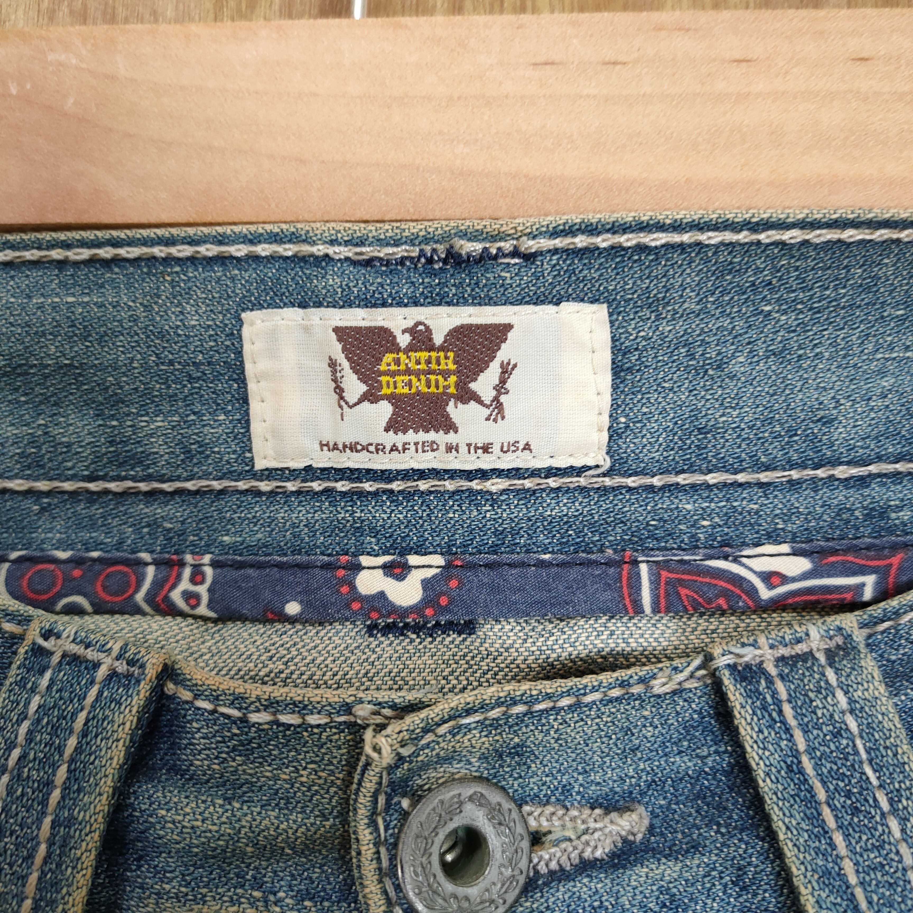 Antik Denim VINTAGE ANTIK DENIM FLARE DENIM RUSTY FADED JEANS PANTS Size US 32 / EU 48 - 6 Thumbnail