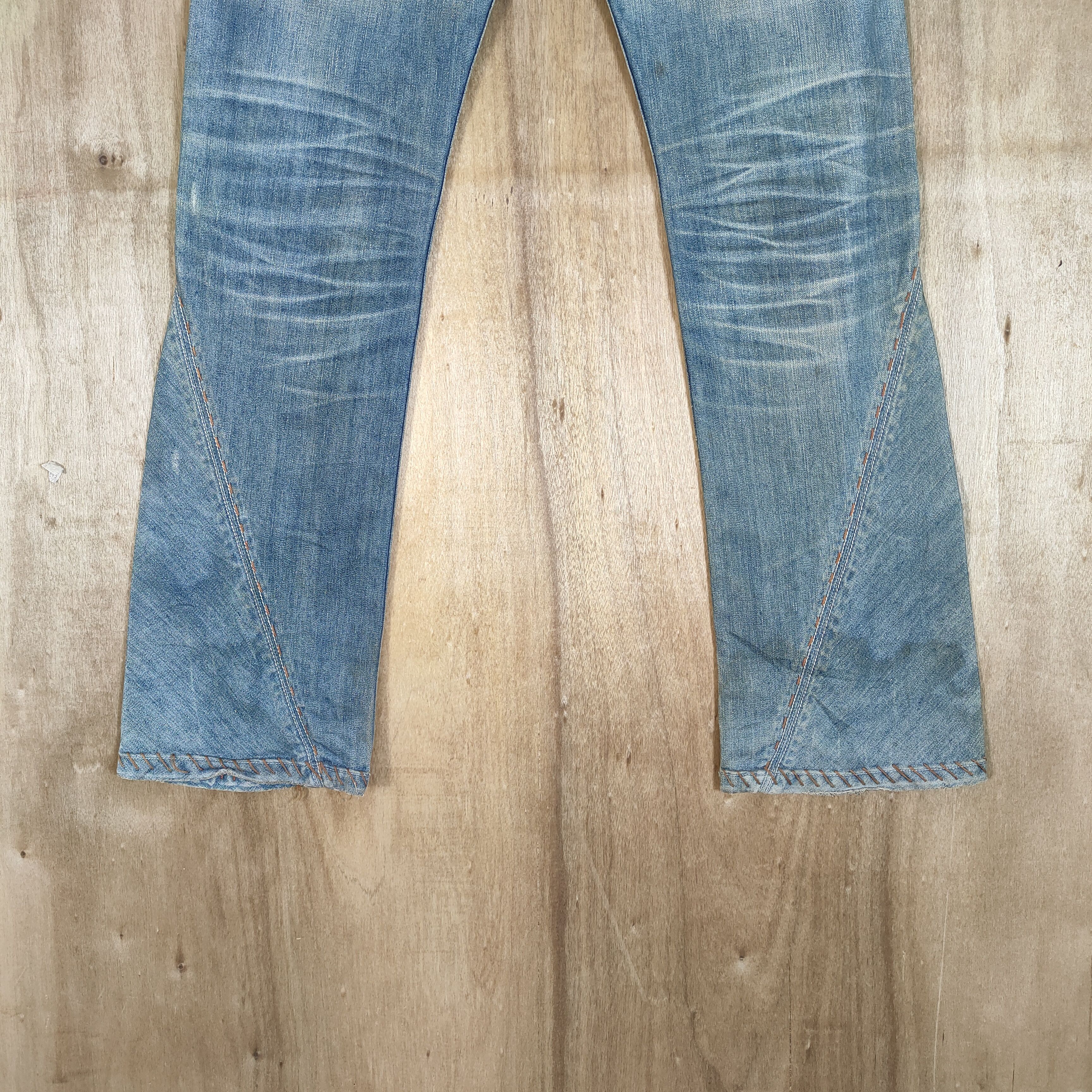 Antik Denim VINTAGE ANTIK DENIM FLARE DENIM RUSTY FADED JEANS PANTS Size US 32 / EU 48 - 11 Thumbnail