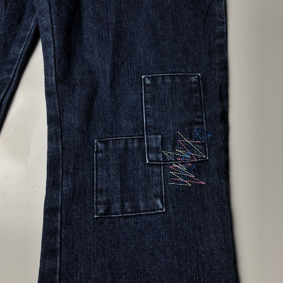 Angel Blue 1990s Angel Blue - Patchwork Denim Pants Size US 29 - 11 Thumbnail