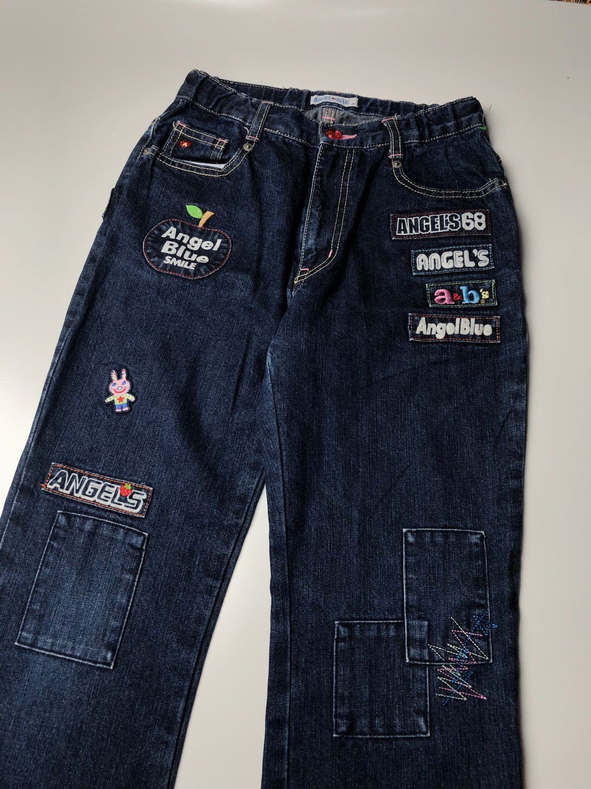 Angel Blue 1990s Angel Blue - Patchwork Denim Pants Size US 29 - 7 Thumbnail