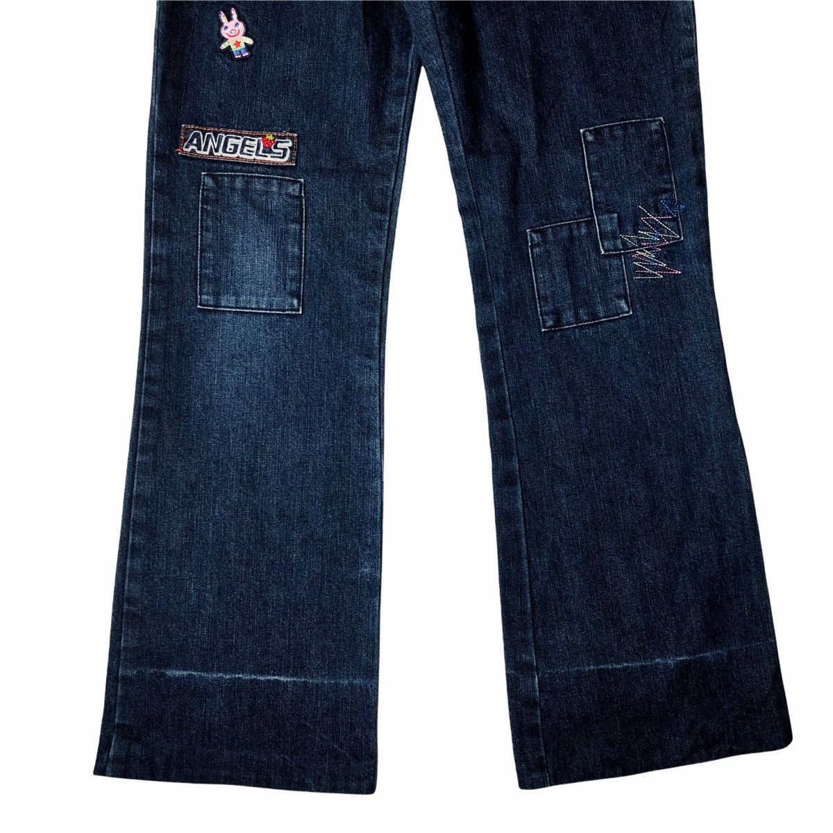 Angel Blue 1990s Angel Blue - Patchwork Denim Pants Size US 29 - 4 Thumbnail
