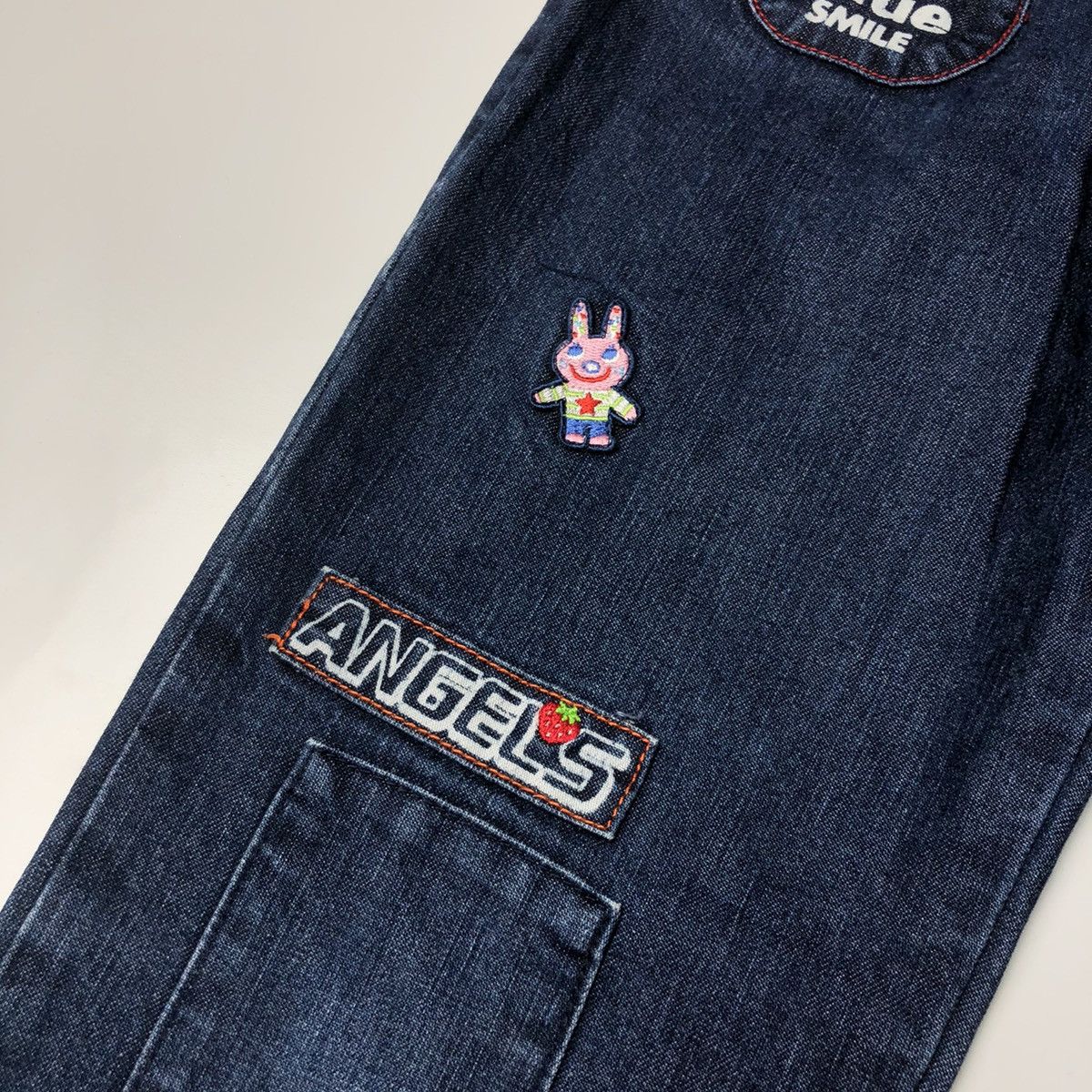 Angel Blue 1990s Angel Blue - Patchwork Denim Pants Size US 29 - 10 Thumbnail