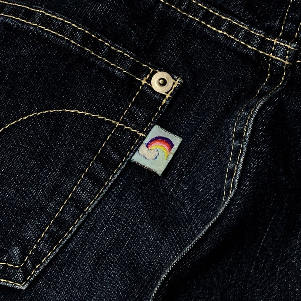 Angel Blue 1990s Angel Blue - Patchwork Denim Pants Size US 29 - 12 Thumbnail