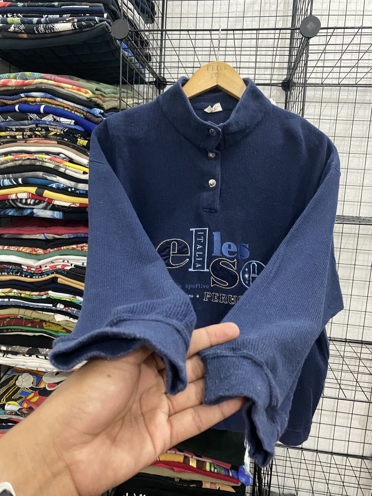 Ellesse × Vintage Vintage Ellesse Sweater Embroided Big Logo Size US L / EU 52-54 / 3 - 5 Thumbnail
