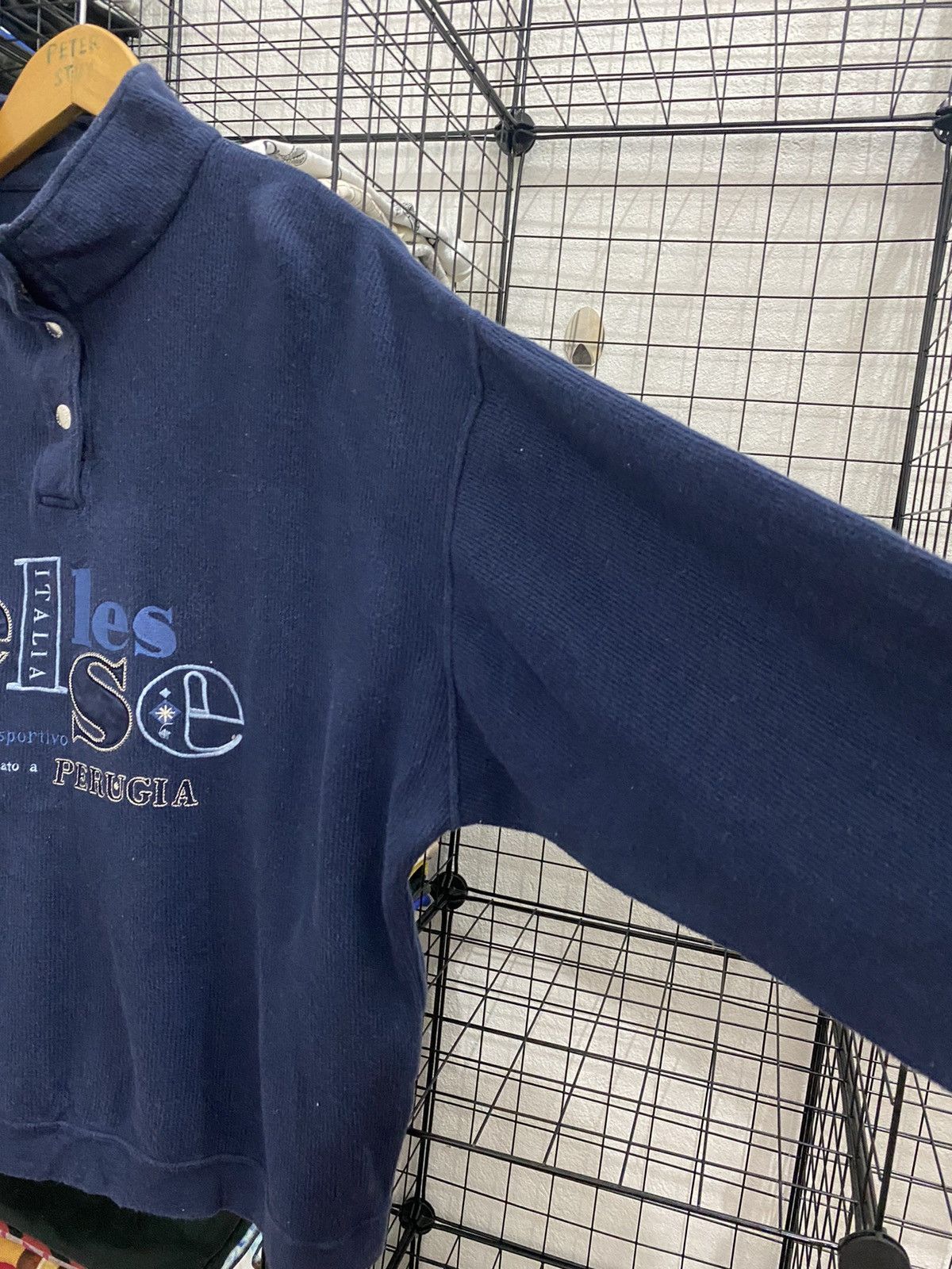 Ellesse × Vintage Vintage Ellesse Sweater Embroided Big Logo Size US L / EU 52-54 / 3 - 3 Thumbnail