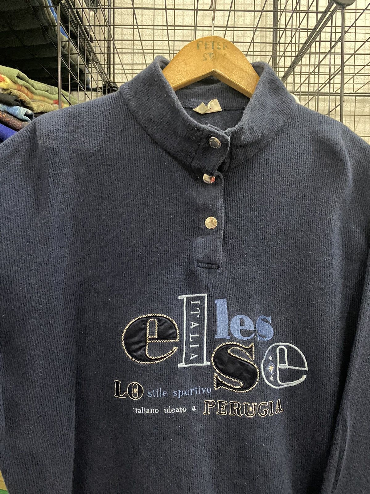 Ellesse × Vintage Vintage Ellesse Sweater Embroided Big Logo Size US L / EU 52-54 / 3 - 2 Thumbnail